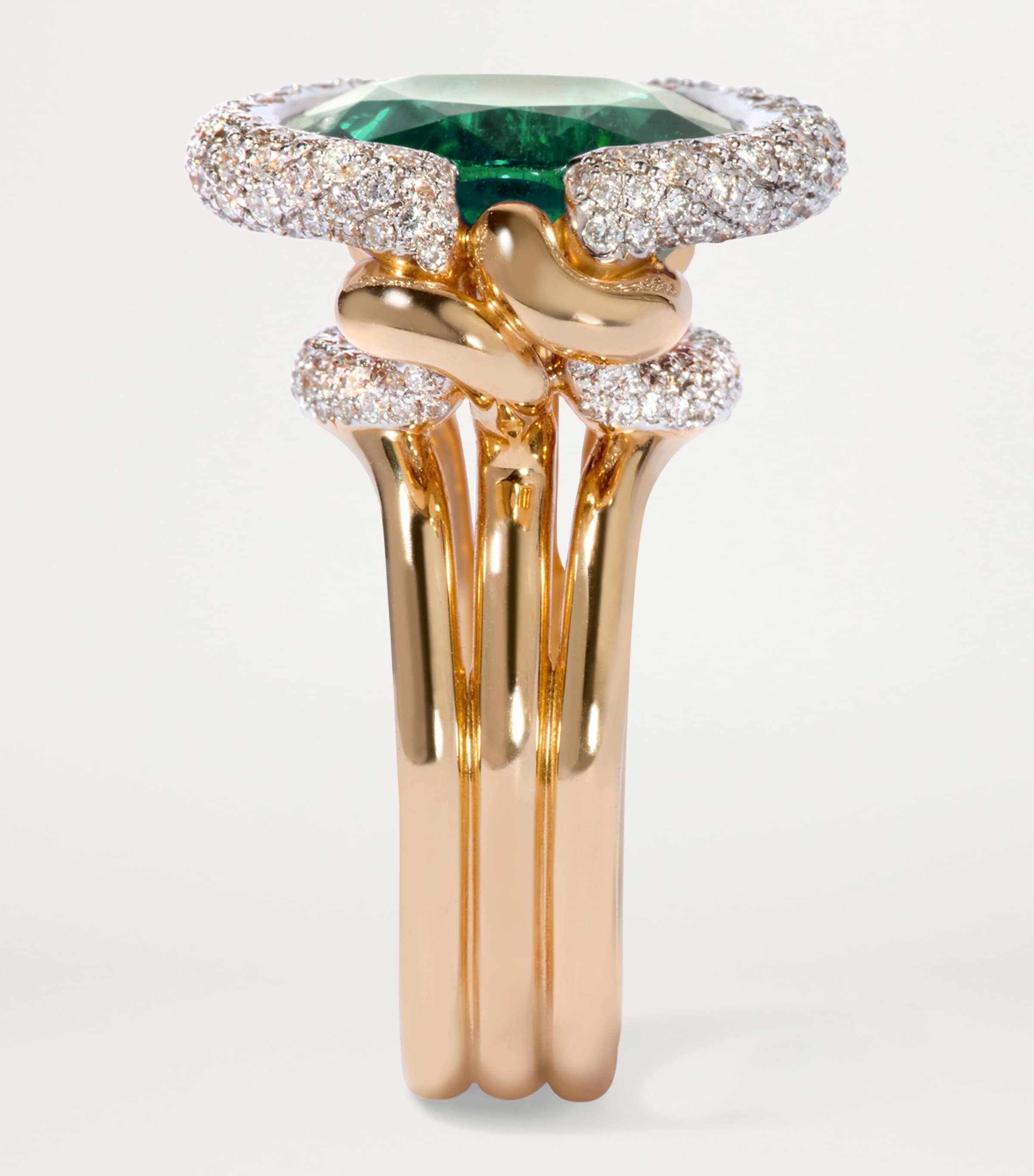 Annoushka Yellow Gold, Diamond and Tourmaline Cocktail Ring (Size N) Yellow Gold Image 3