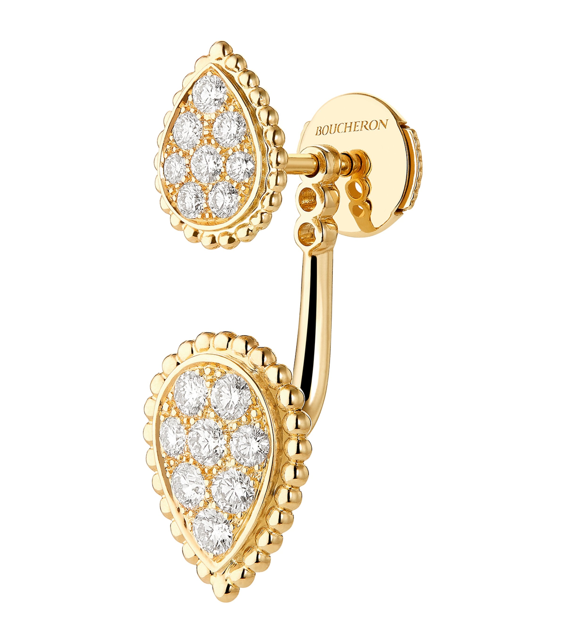 Yellow Gold and Diamond Serpent Bohème Single Earring YELLOW GOLD Image 2