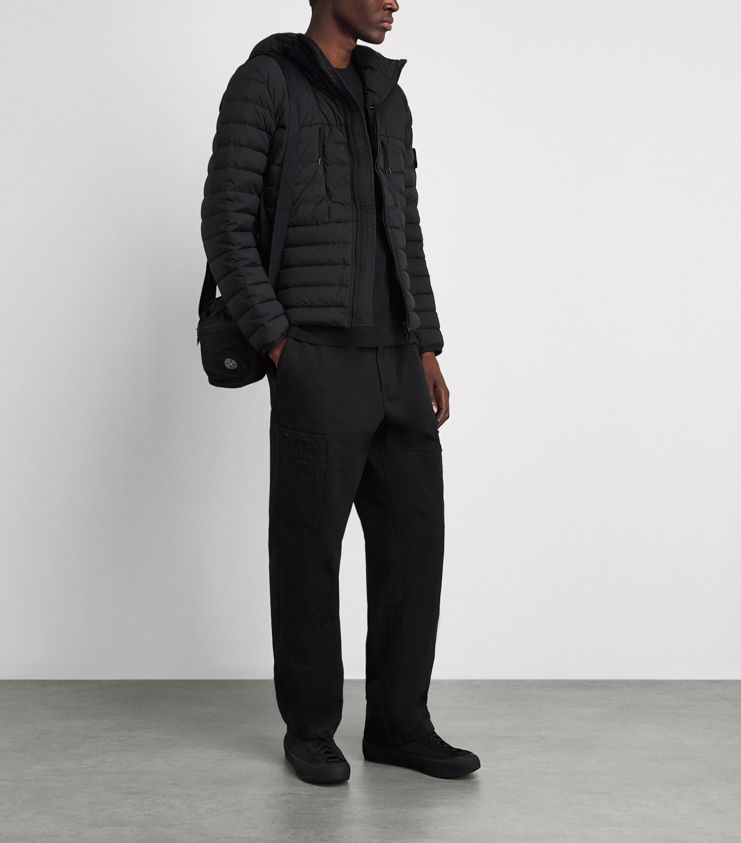 Stone Island Mens Down Cordura Puffer Jacket Image 2