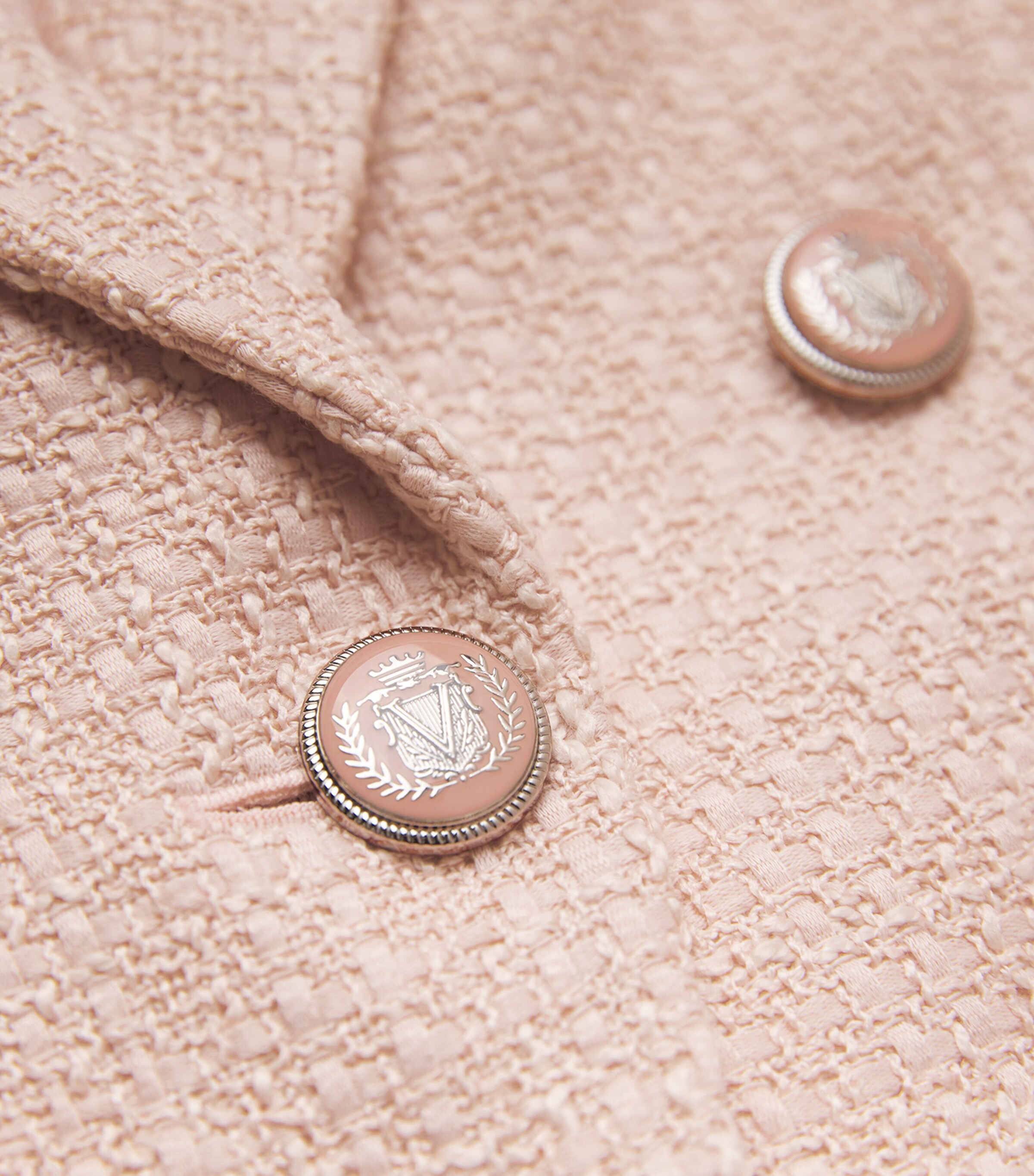 Tweed Ryland Dickey Jacket P0161 PINK SHELL Image 5