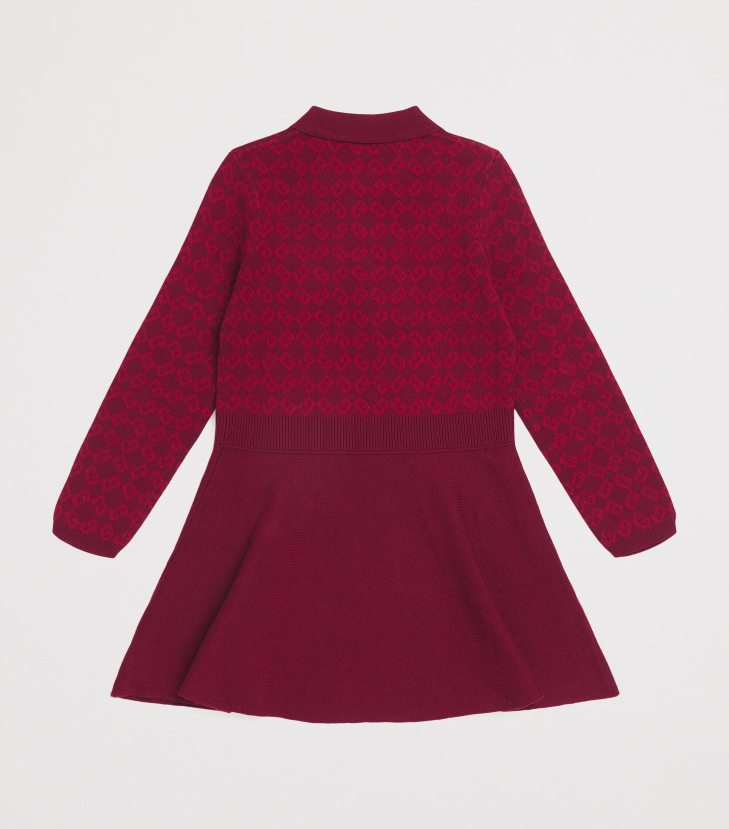 Knitted 4G Dress (4-12 Years) CRIMSON Image 2