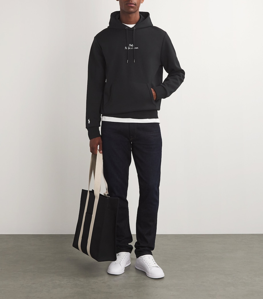 Polo Ralph Lauren Mens Chain Logo Hoodie Black Image 2