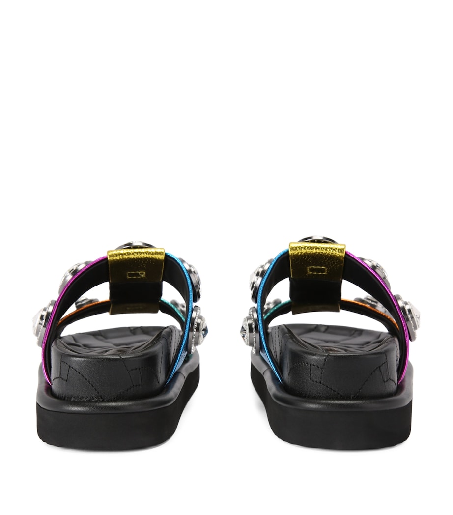 Leather Orson Crystal Sandals MULT/OTHER Image 2