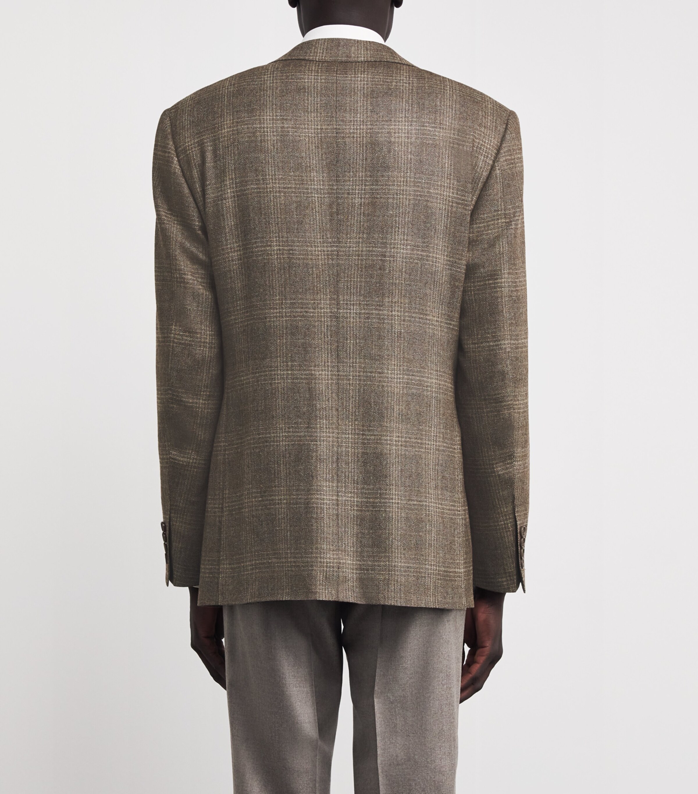Canali Mens Wool Tailored Blazer Image 4