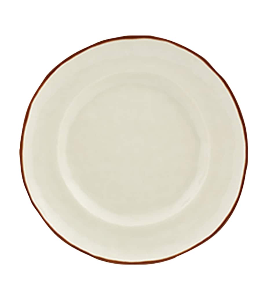 Coconut Desert Plate (21cm) BROWN / WHITE Image 1