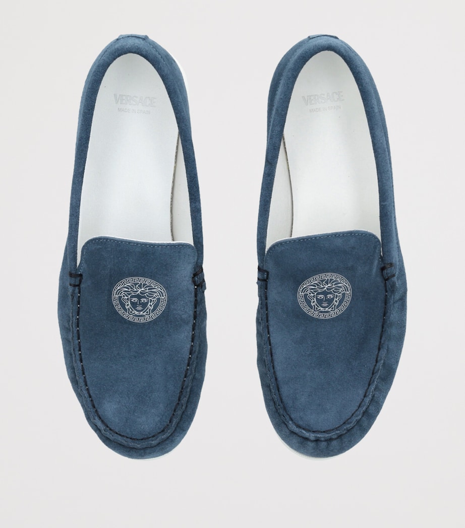 Suede Driving Shoes BLUE Image 4