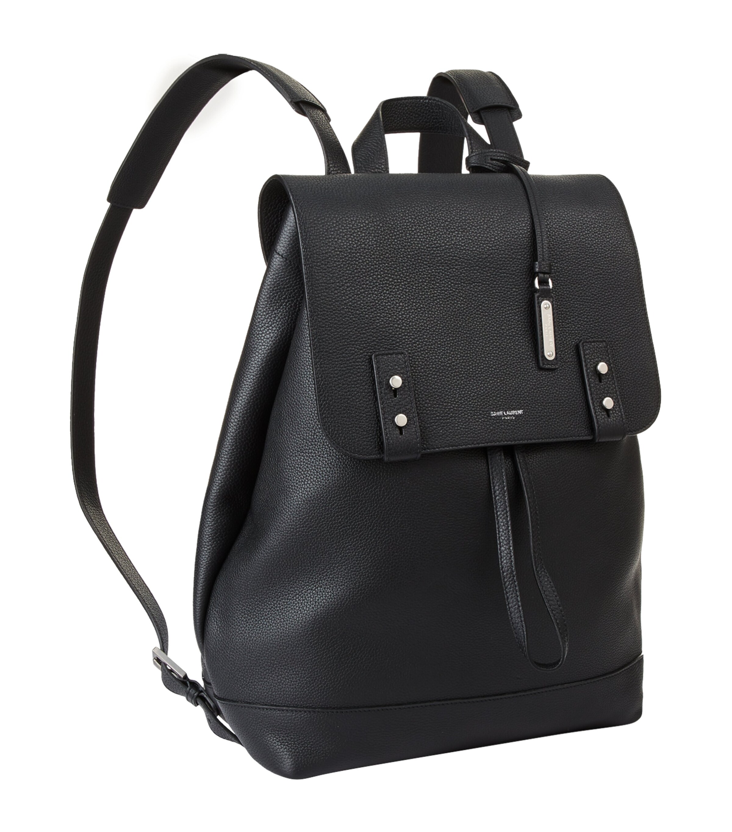 Saint Laurent Leather Drawstring Backpack Image 2