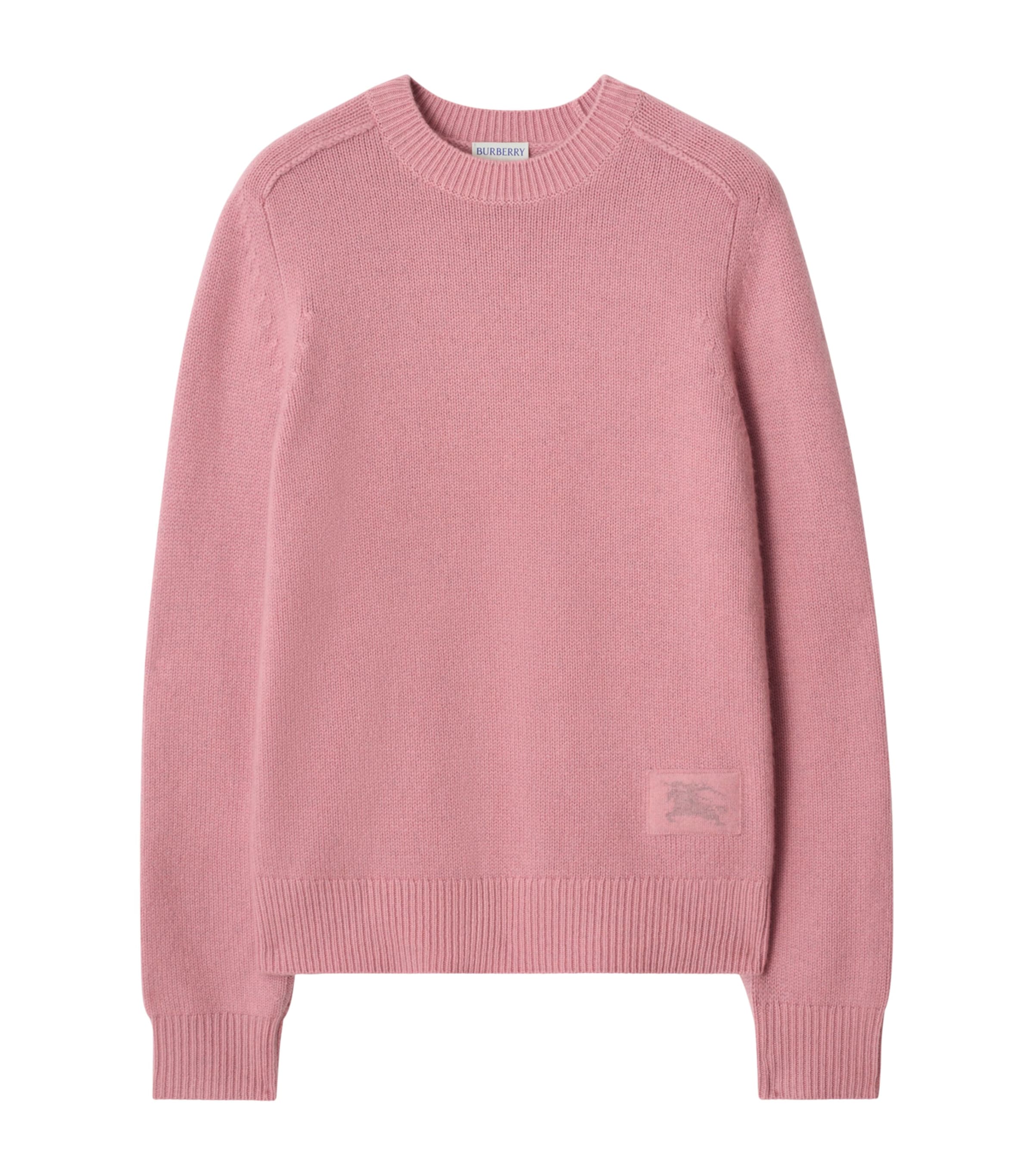 Cashmere EKD Patch Sweater BEGONIA PINK Image 1