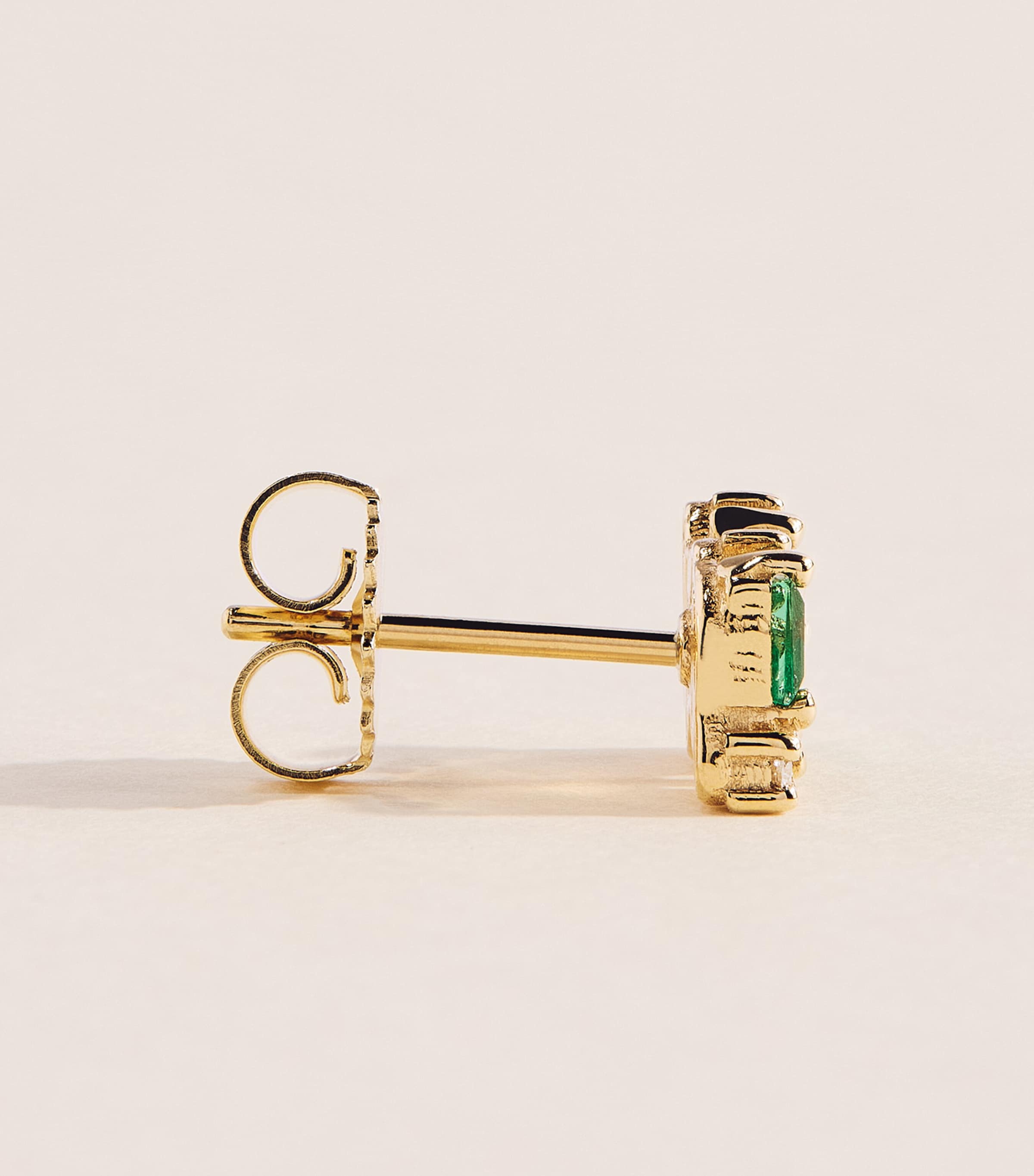 Suzanne Kalan Yellow Gold, Emerald and Diamond Shimmer Earrings Yg/emer Image 3