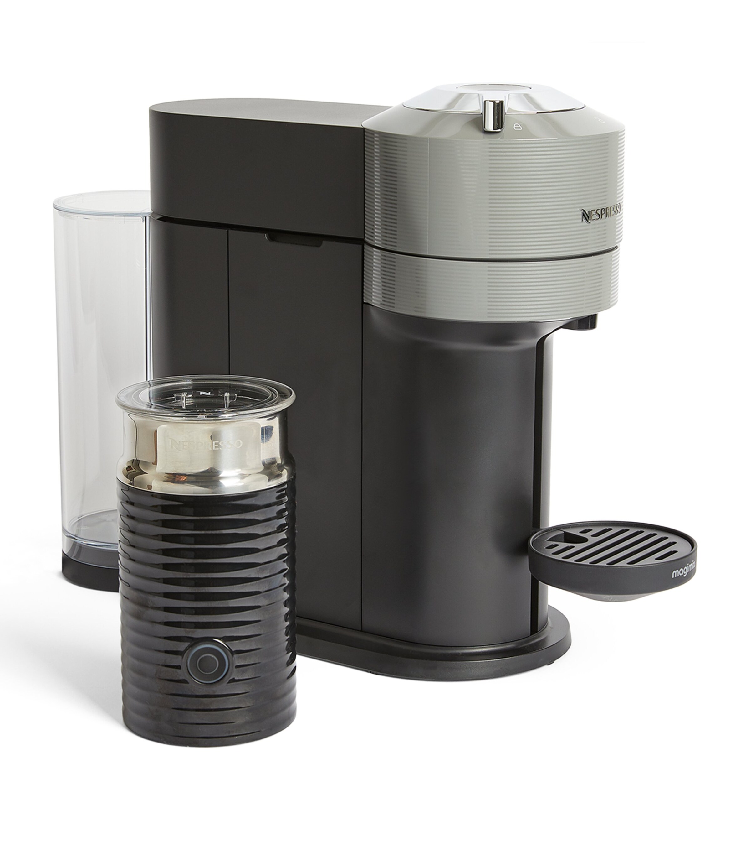 Nespresso Vertuo Next Coffee Machine with Aeroccino3 Milk Frother Dark Grey Image 1