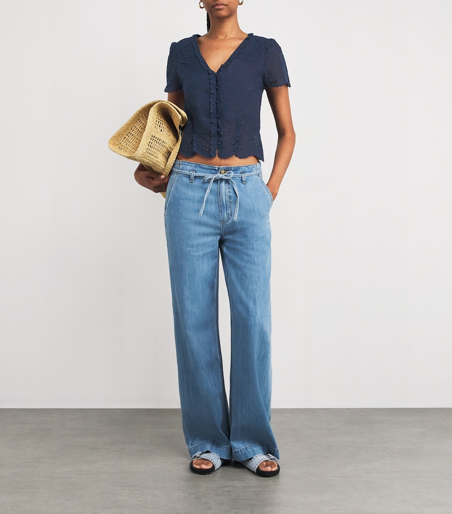 Cotton Quinta Top NAVY Image 2