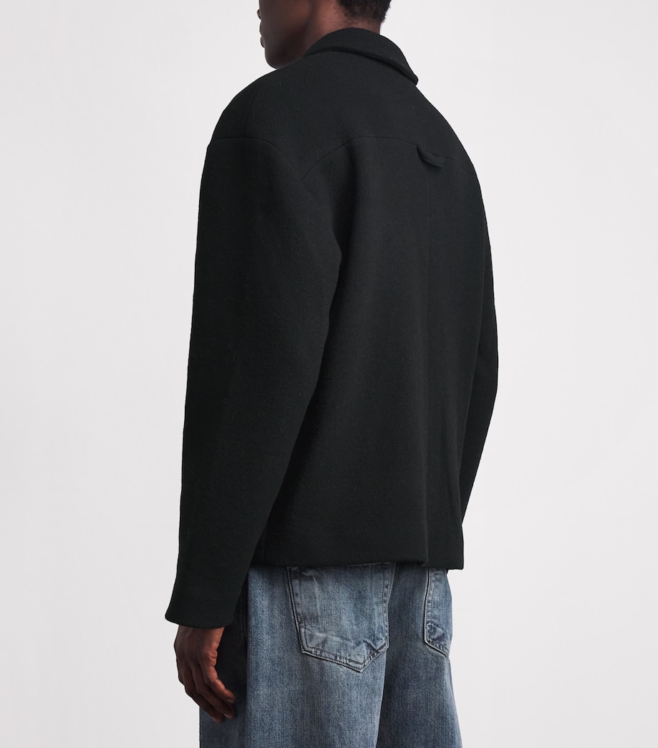 Won Hundred Mens Wool-Blend Sebastian Jacket Black Image 5