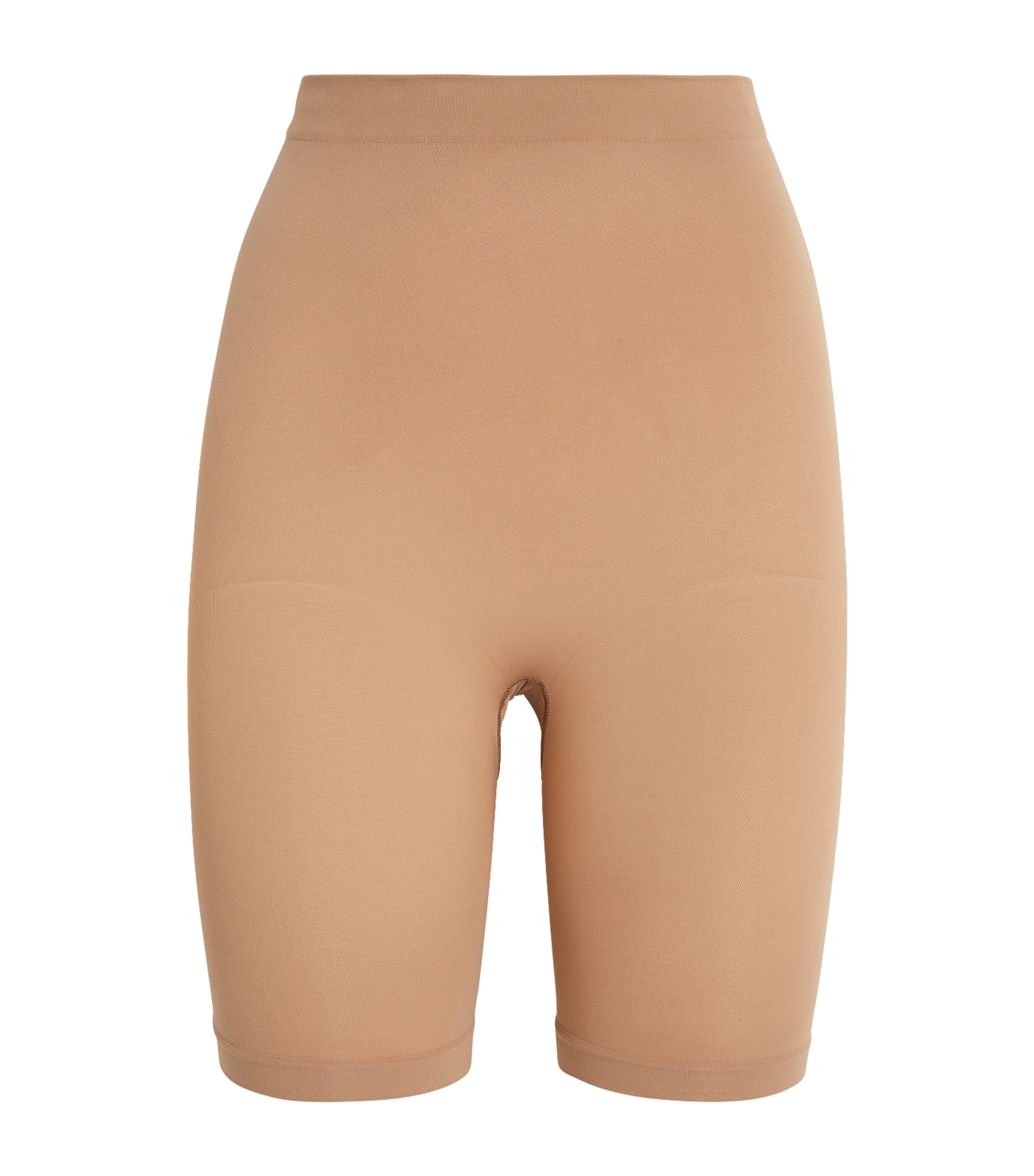Skims Seamless Sculpt Mid Thigh Short In Nude
