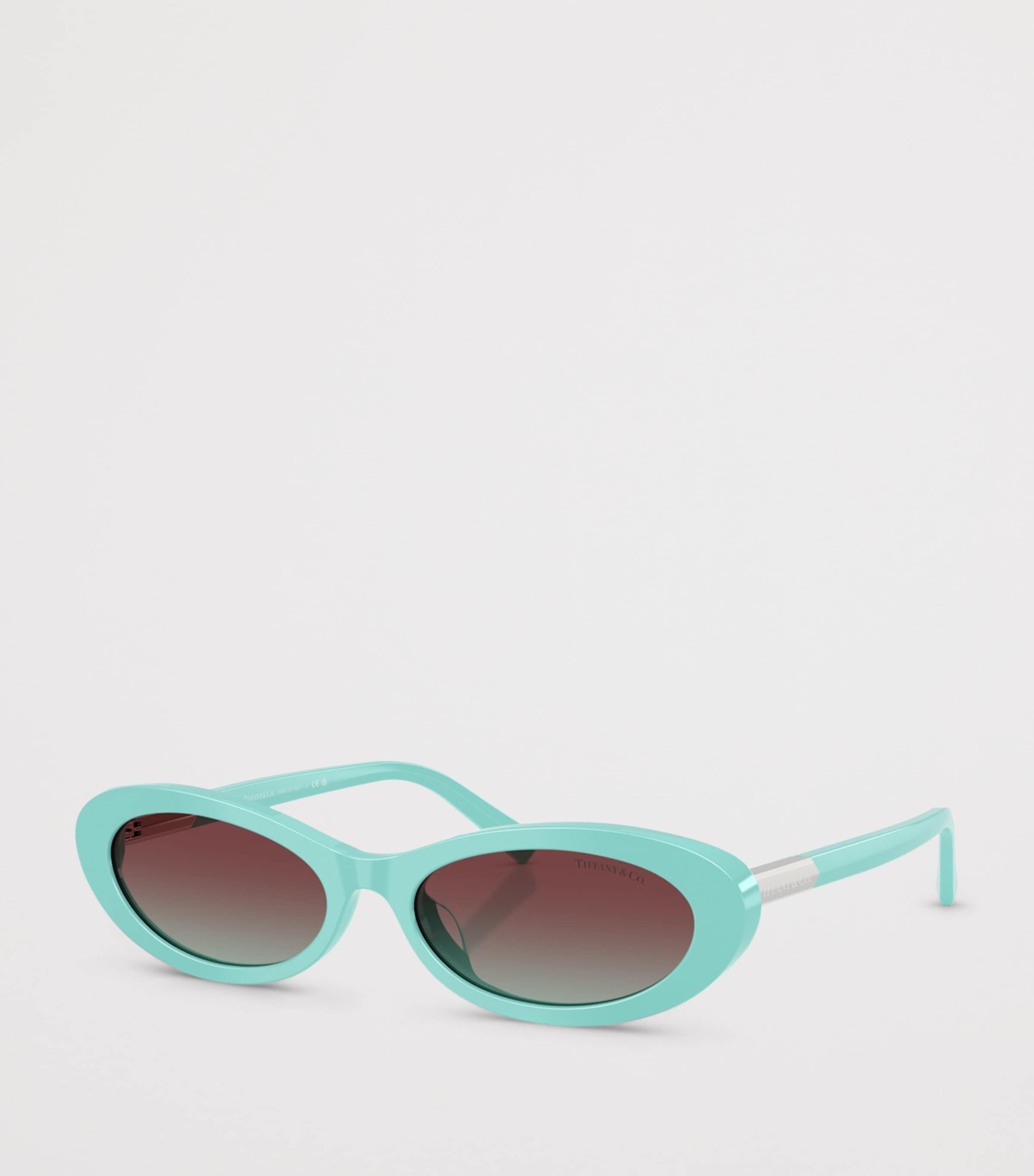 Tiffany & Co. Acetate Oval TF4250 Sunglasses Blue Image 2