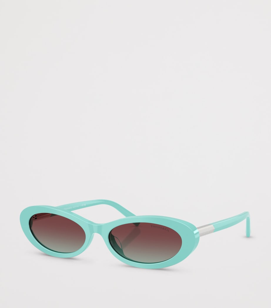 Tiffany & Co. Acetate Oval TF4250 Sunglasses Blue Image 2