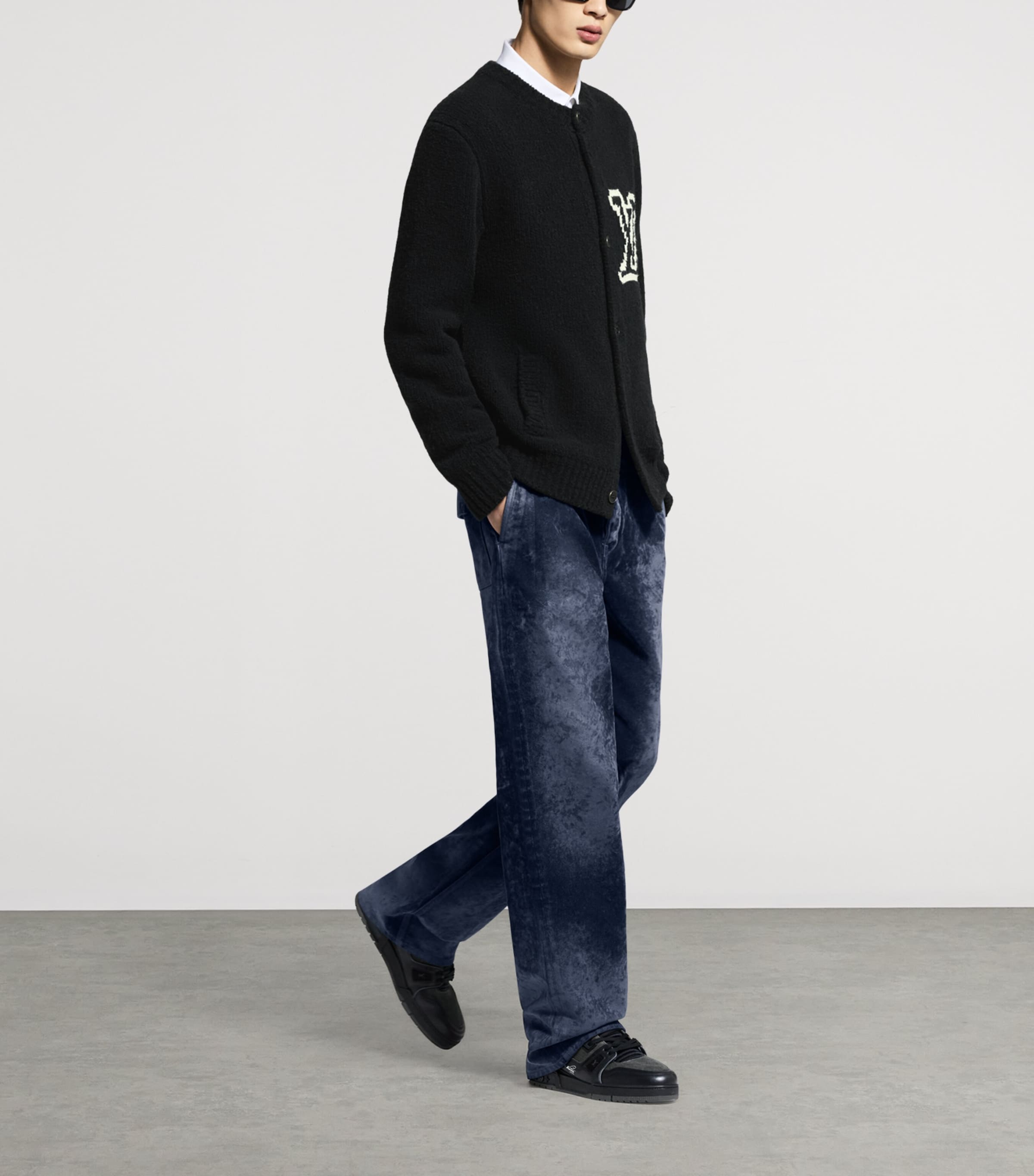 LV Low-Top Sneakers BLACK Image 7