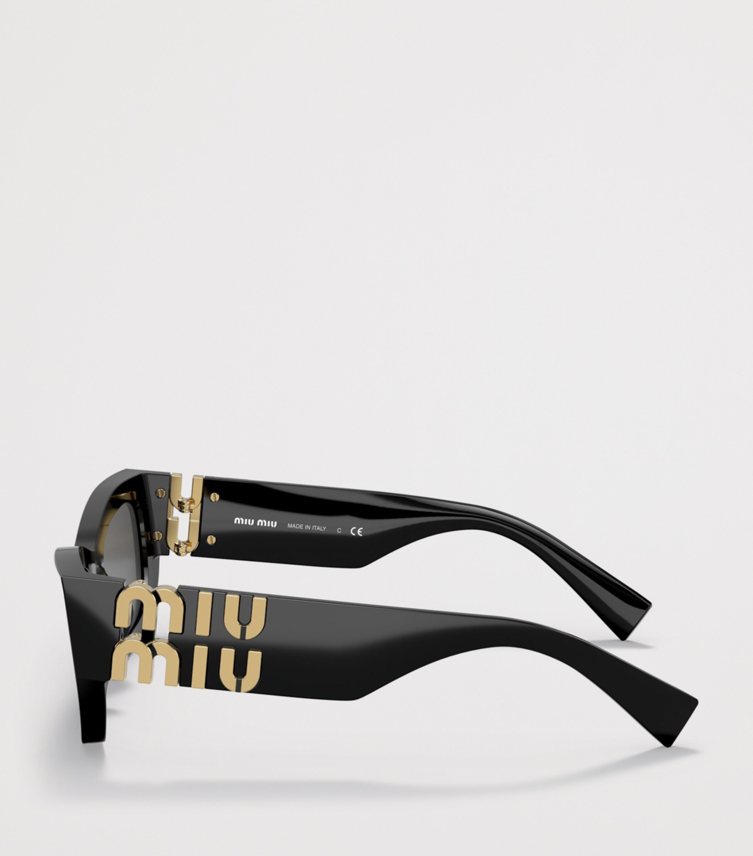Miu Miu Acetate Runway Rectangle Sunglasses Image 3