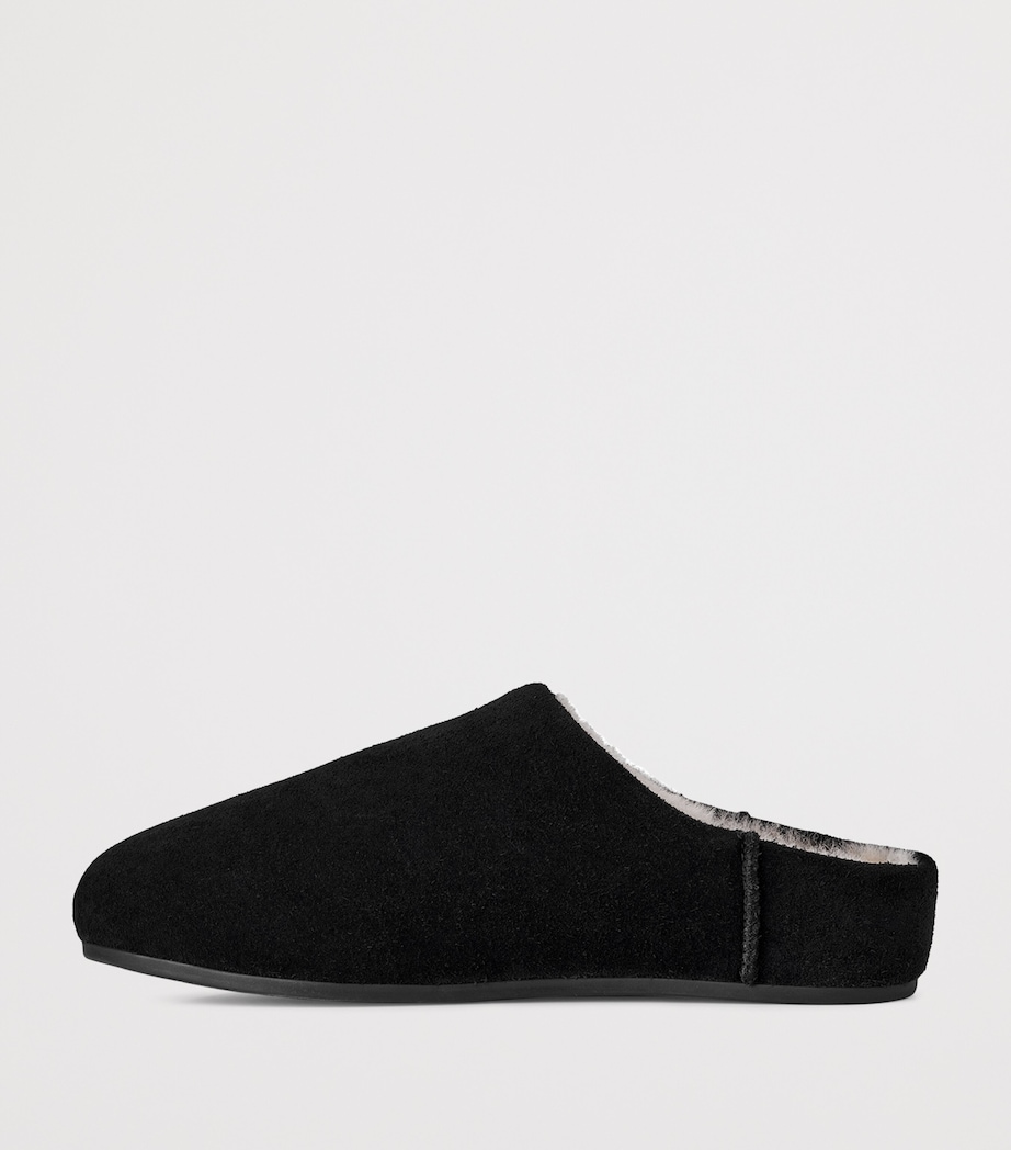 Suede Elea Slippers BLACK Image 3