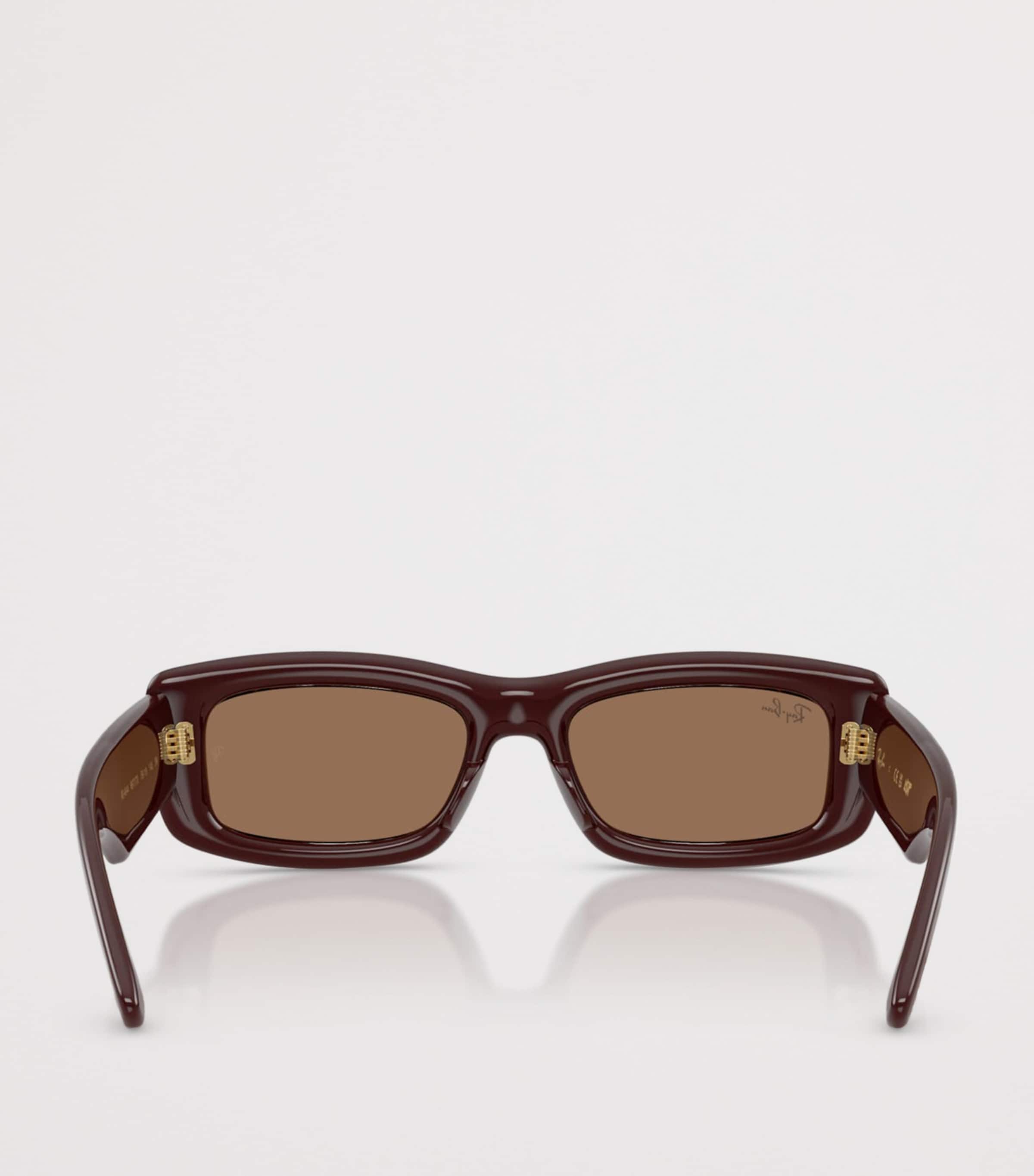 Ray-Ban Kiliane Puffer Rectangle Sunglasses Brown Image 4