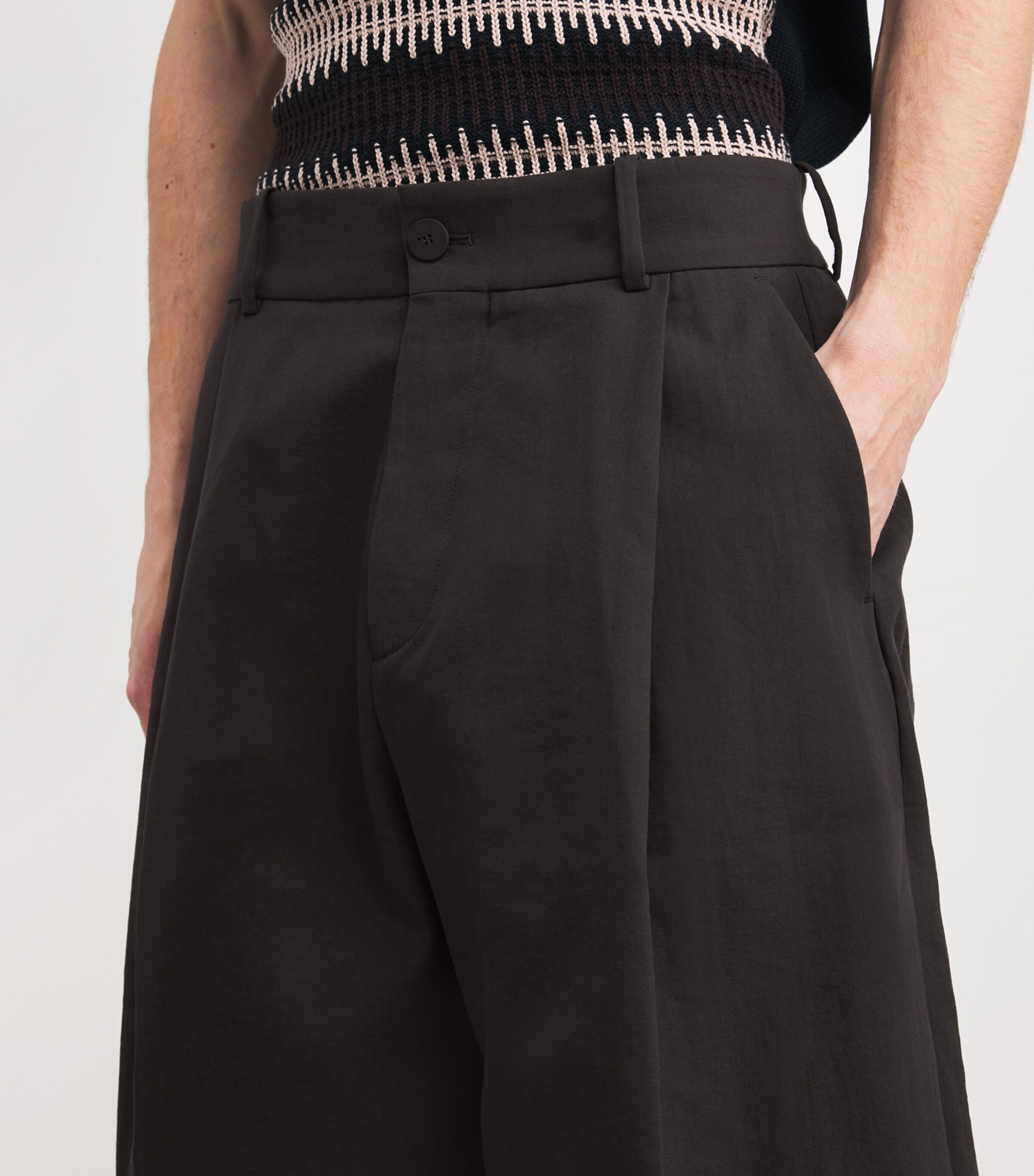 Studio Nicholson Cotton-Blend Fowld Shorts | Harrods US