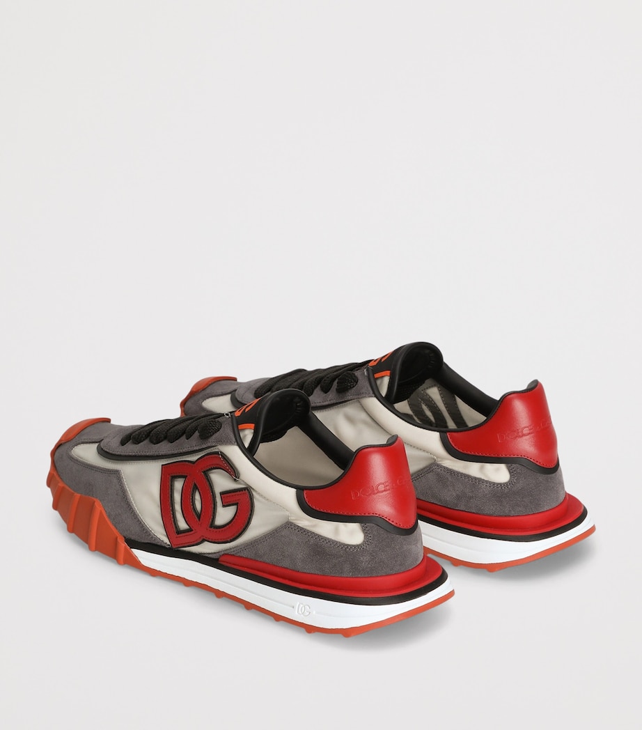 Dolce&Gabbana Athletic Low-Top Sneakers Avorio/rosso Image 3