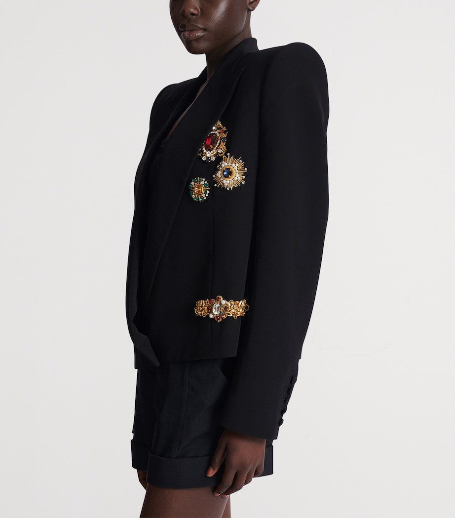 Cropped Embellished Jacket EAD NOIR/OR Image 5