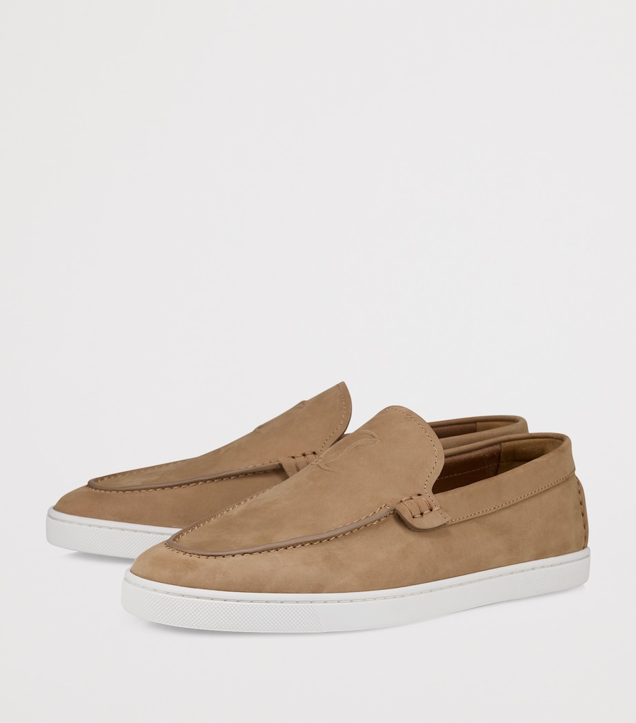 Christian Louboutin Moonboat Leather Boat Shoes Image 2