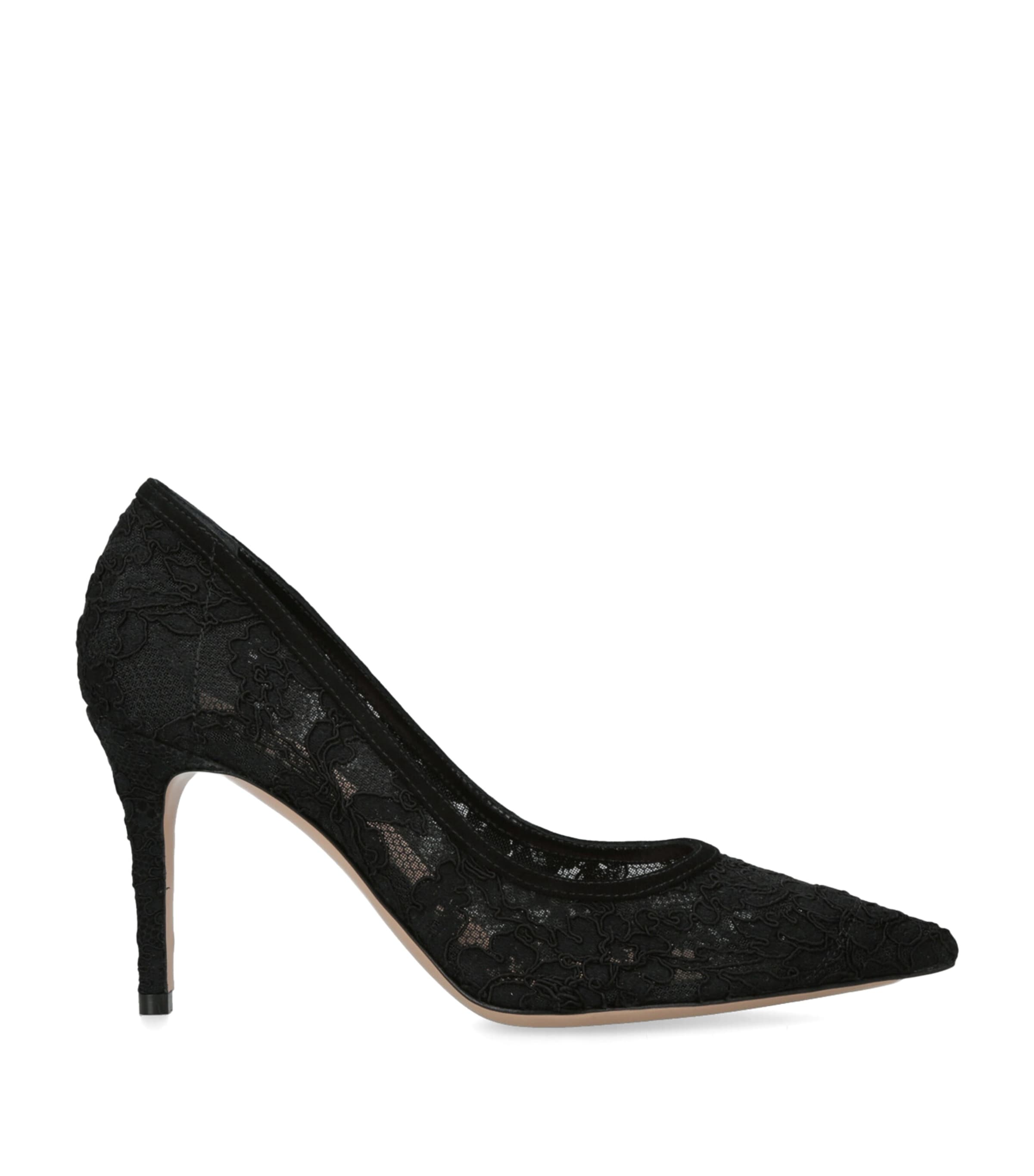 Gianvito Rossi Lace Claudia Pumps 85 In Animal Print