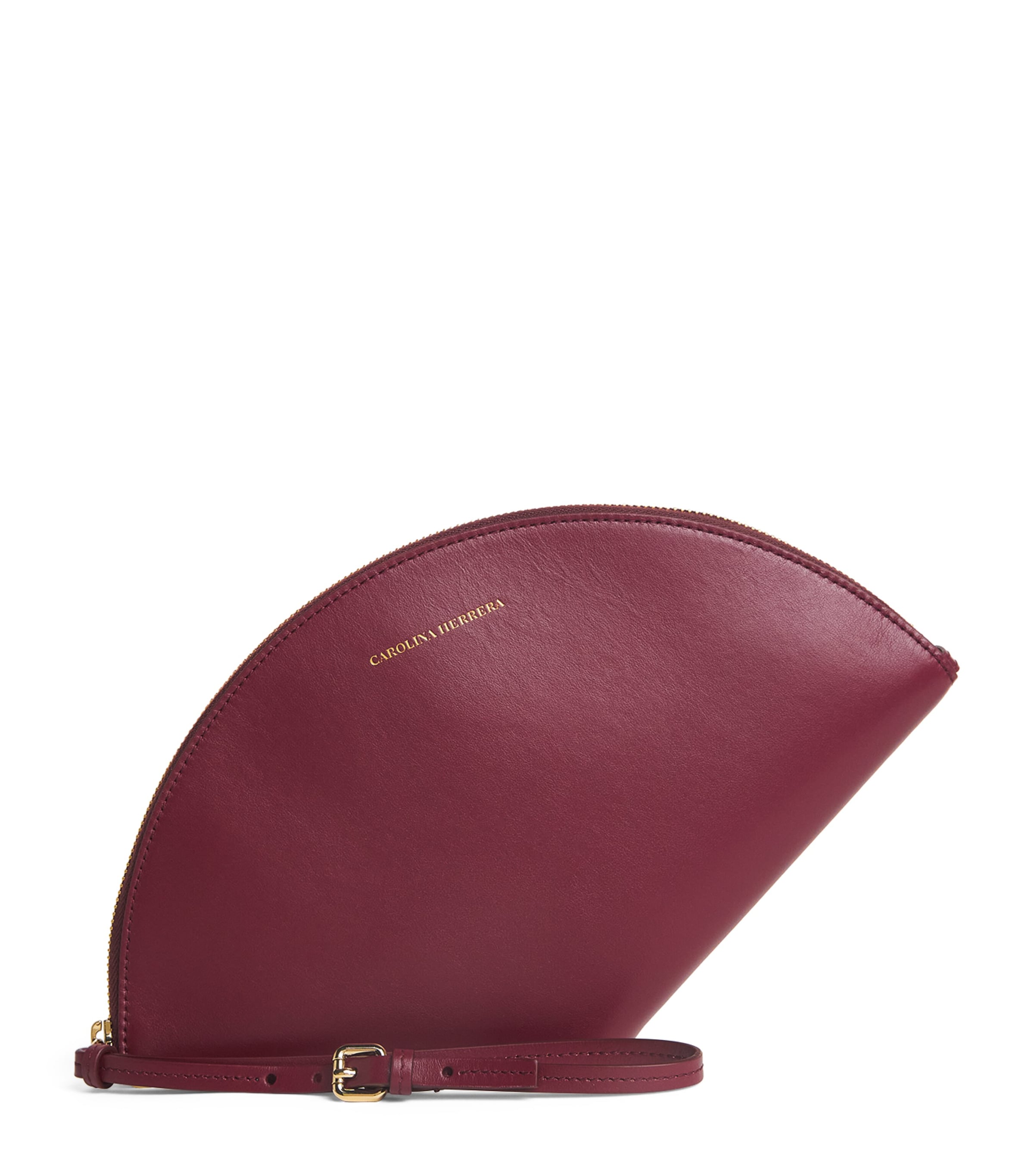 Carolina Herrera Leather Consuelo Clutch Bag Rioja Image 1