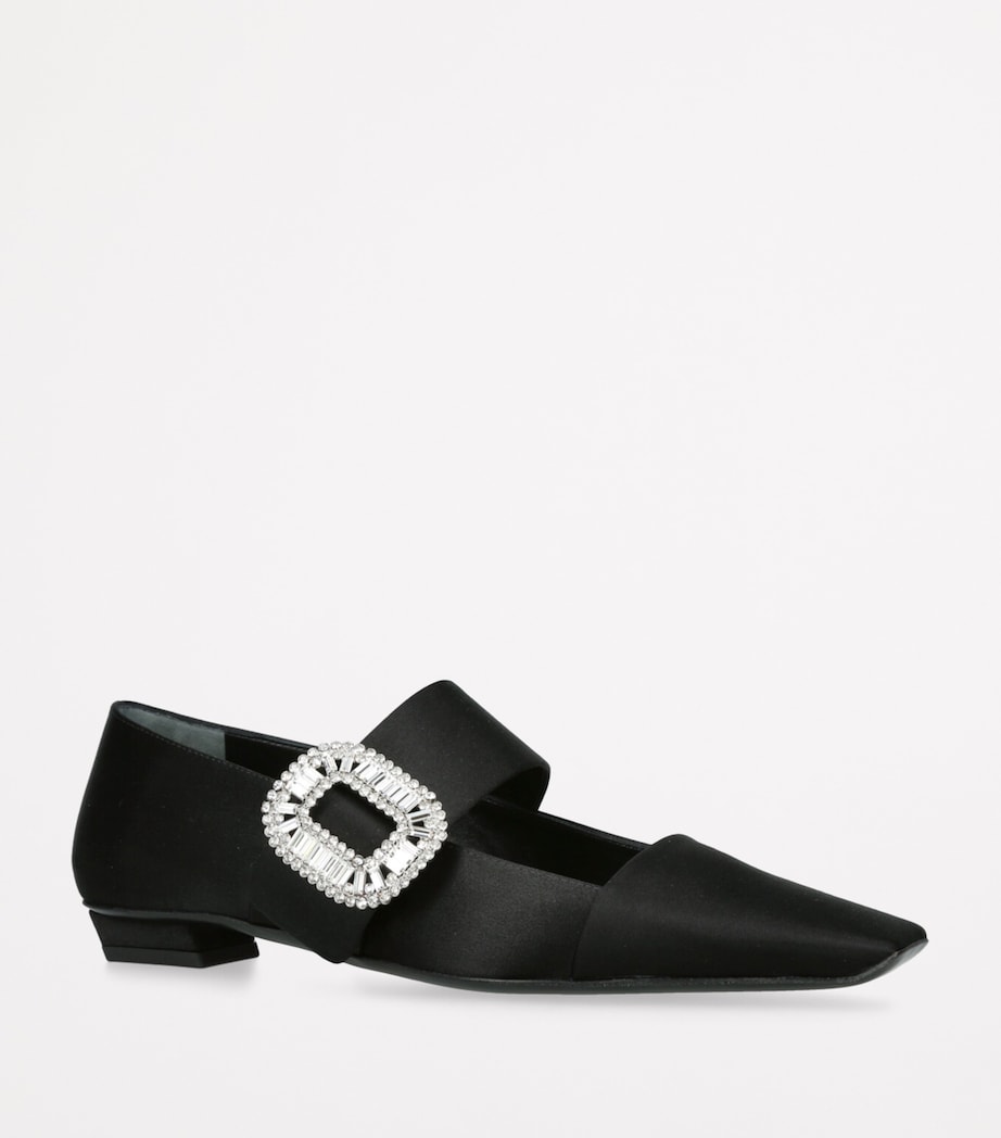 Roger Vivier Strass Babies Ballet Flats Black Image 3