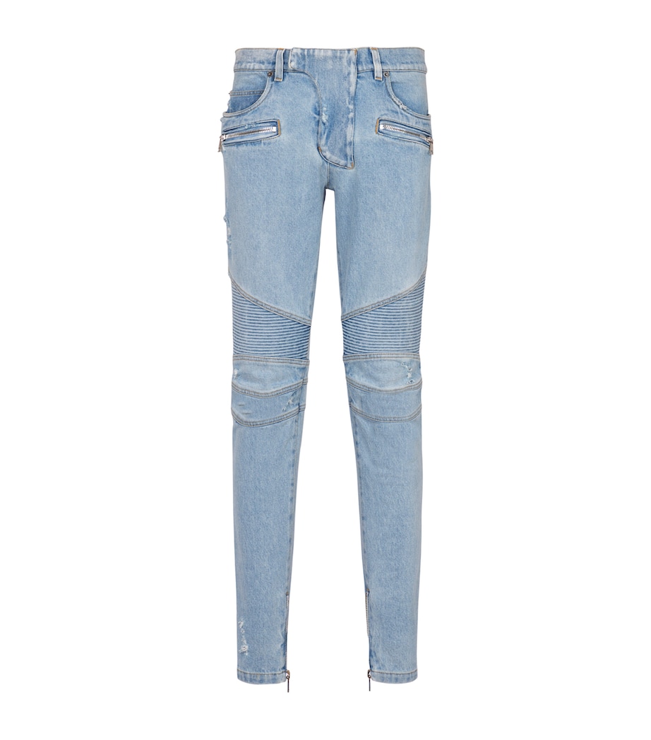 Slim Biker Jeans 6FC BLEU JEAN CLAIR Image 1