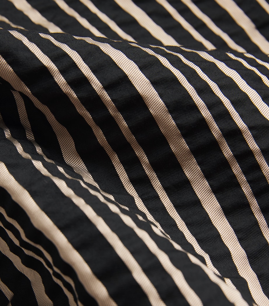Palmer//Harding Womens Wool-Blend Clarity Maxi Dress Black & Gold Stripe Image 6