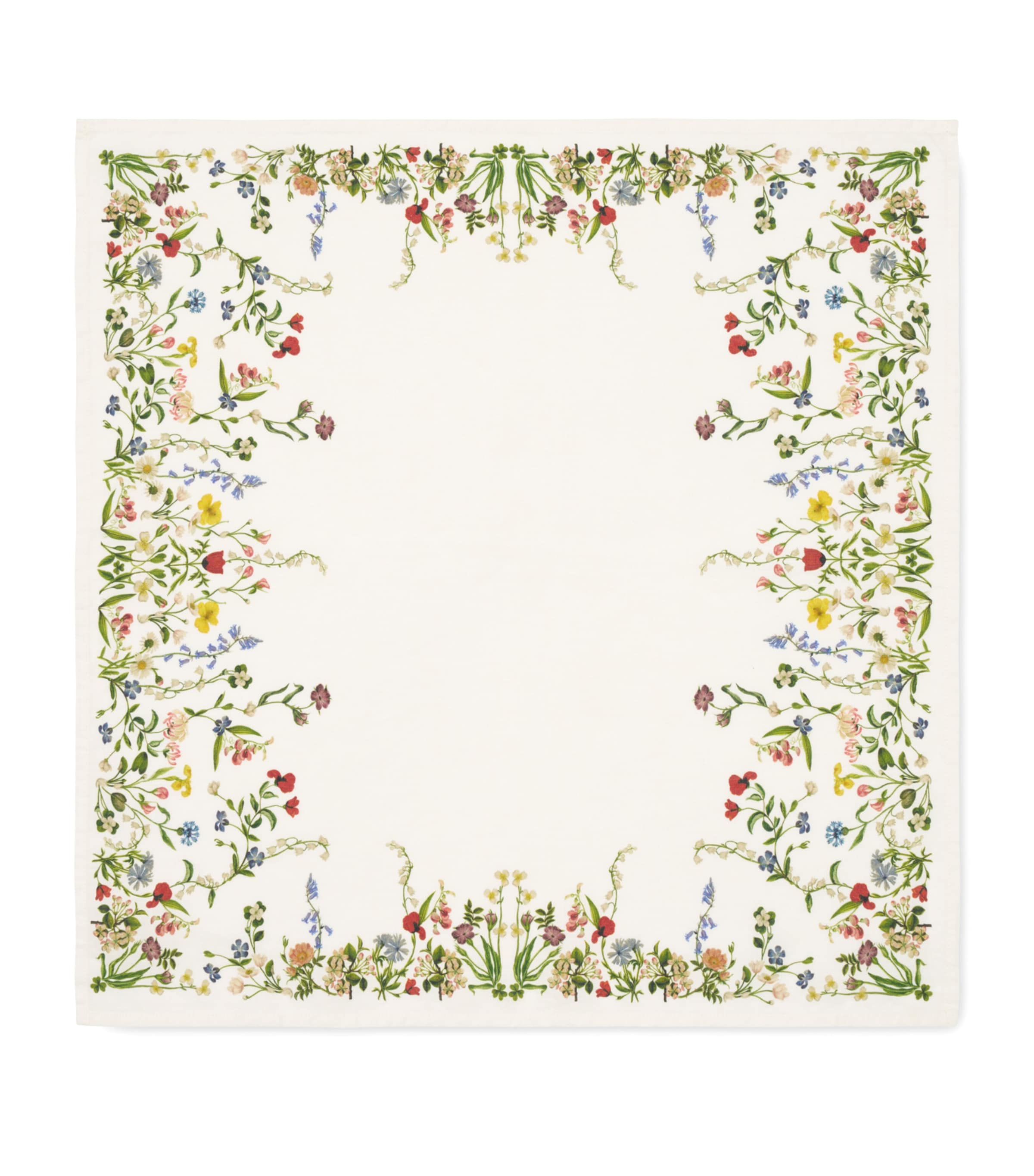 Summerill & Bishop Linen Botanical Wildflower Napkin In Neutral