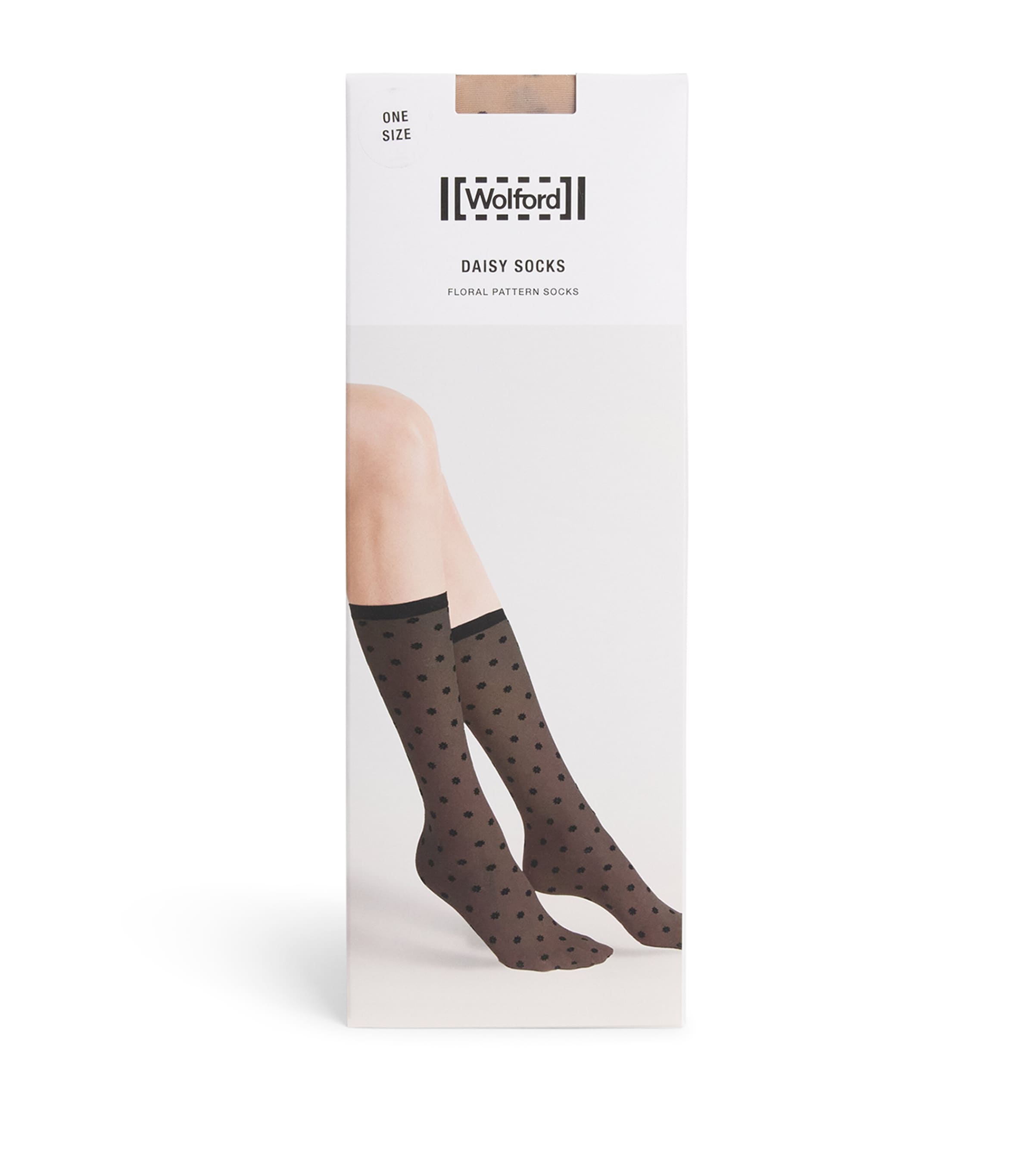 Wolford Womens Daisy Mid-Calf Socks Fairly Lig Image 1