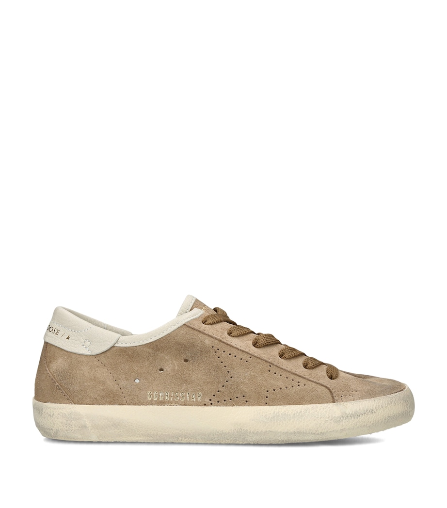 Golden Goose Suede Super Star Sneakers Tan Comb Image 1