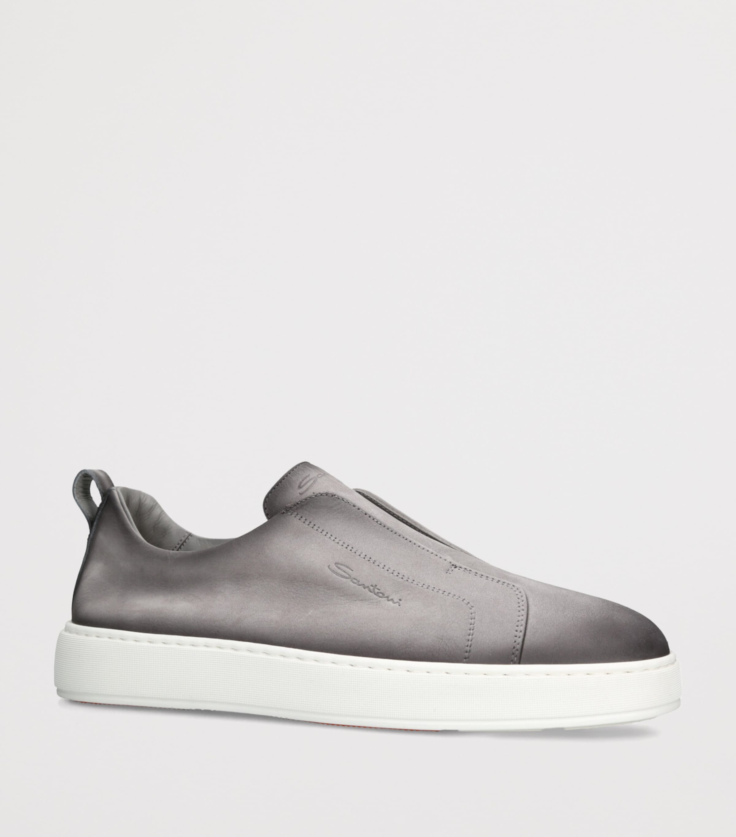 Nubuck Leather Clean Icon Sneakers GREY/OTHER Image 3