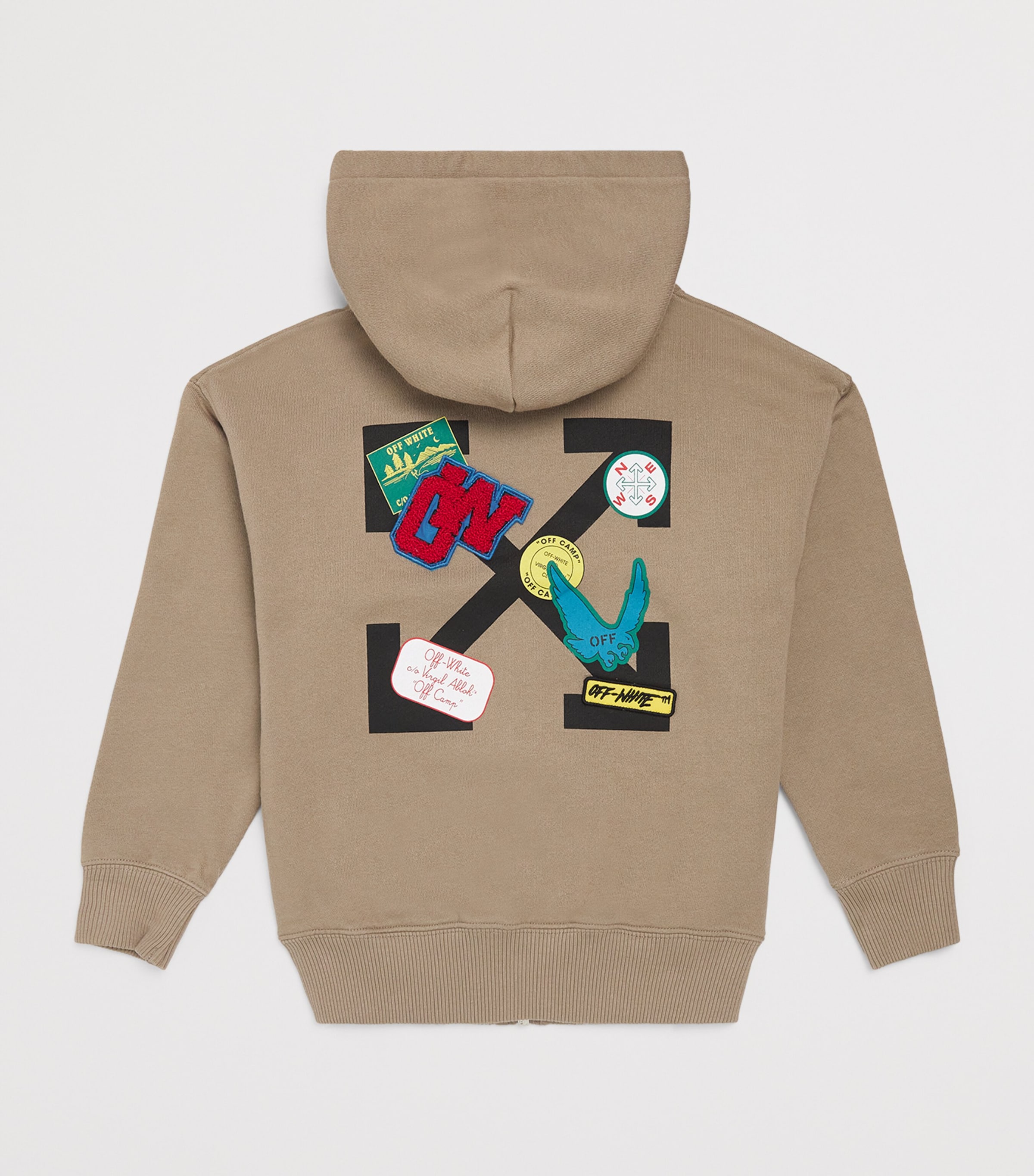 Arrows Patch Zip-Up Hoodie (4-12+ Years) FUNGI Image 2