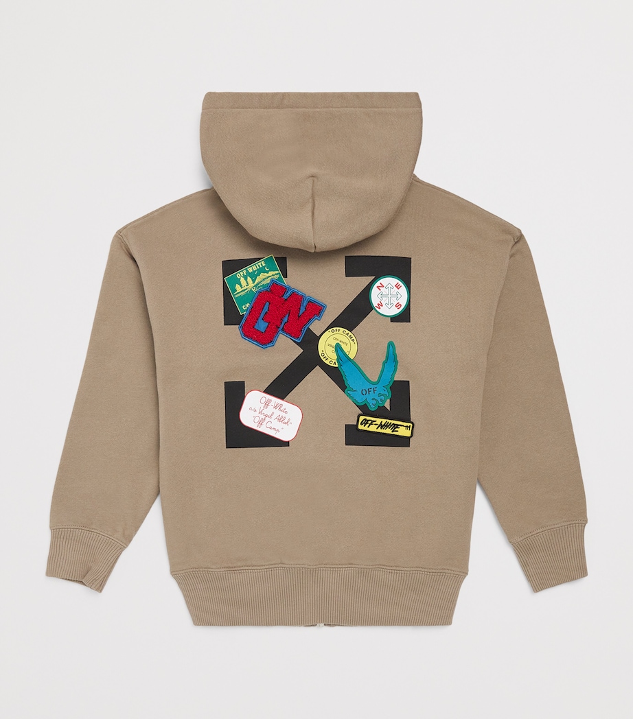 Arrows Patch Zip-Up Hoodie (4-12+ Years) FUNGI Image 2