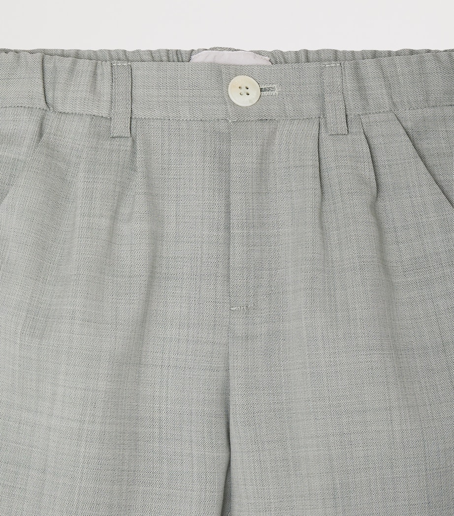 Bonpoint Wool Trousers (10-14 Years) Vert Ardoise Image 3