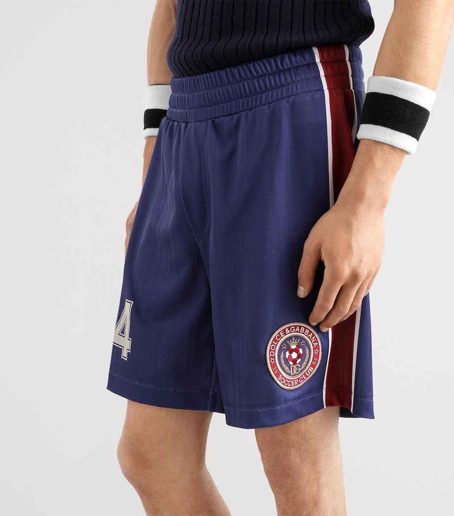 Dolce&Gabbana Mens Jersey Stripe Bermuda Shorts Dg Soccer Club Image 5