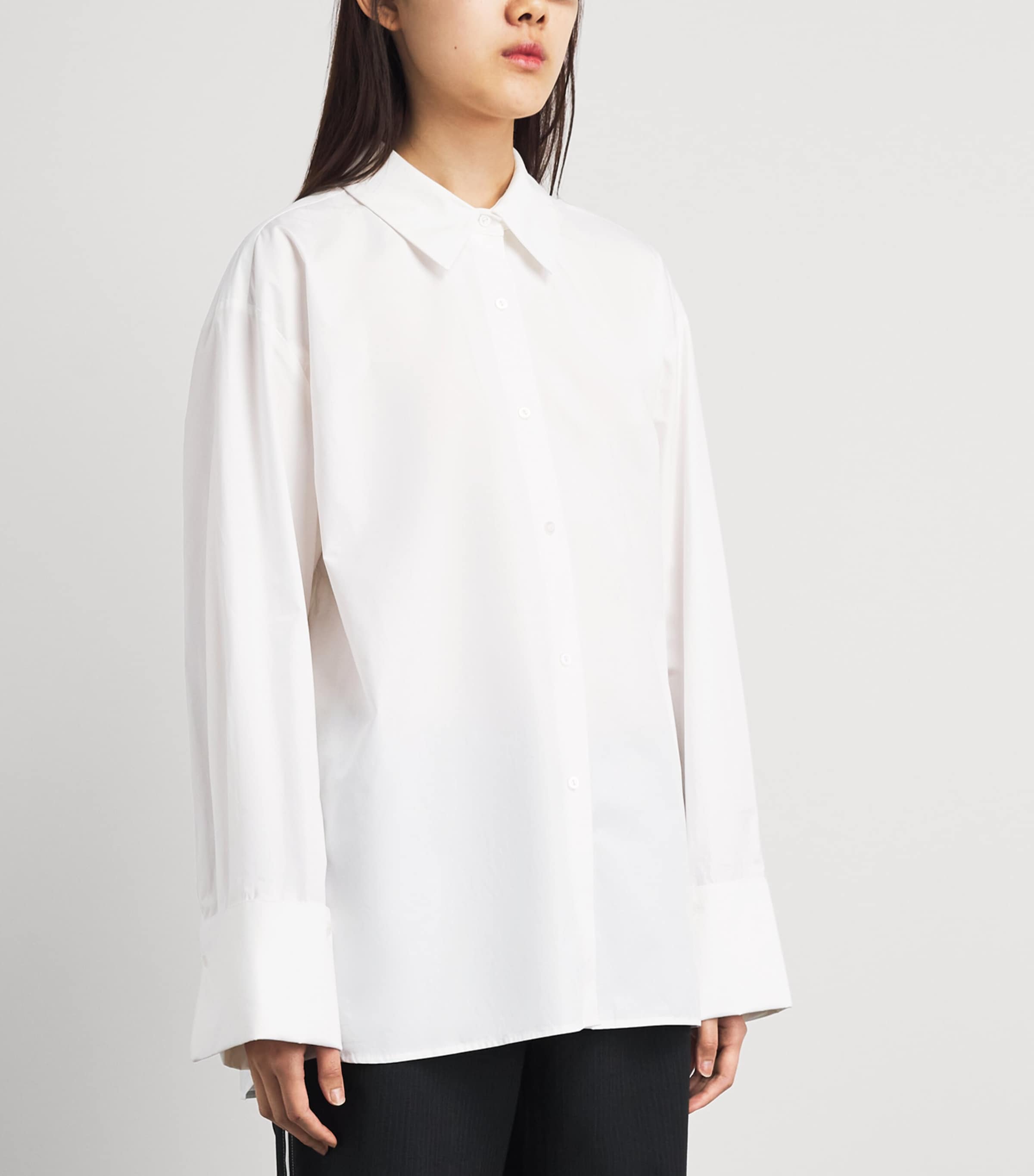Herskind Womens Cotton Inga Oversized Shirt White Image 4