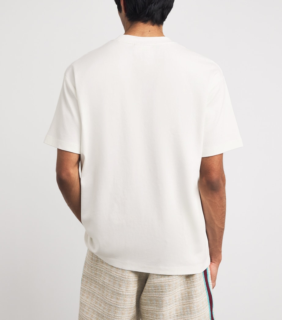 Drôle De Monsieur Mens Cotton Café T-Shirt Off White Image 5