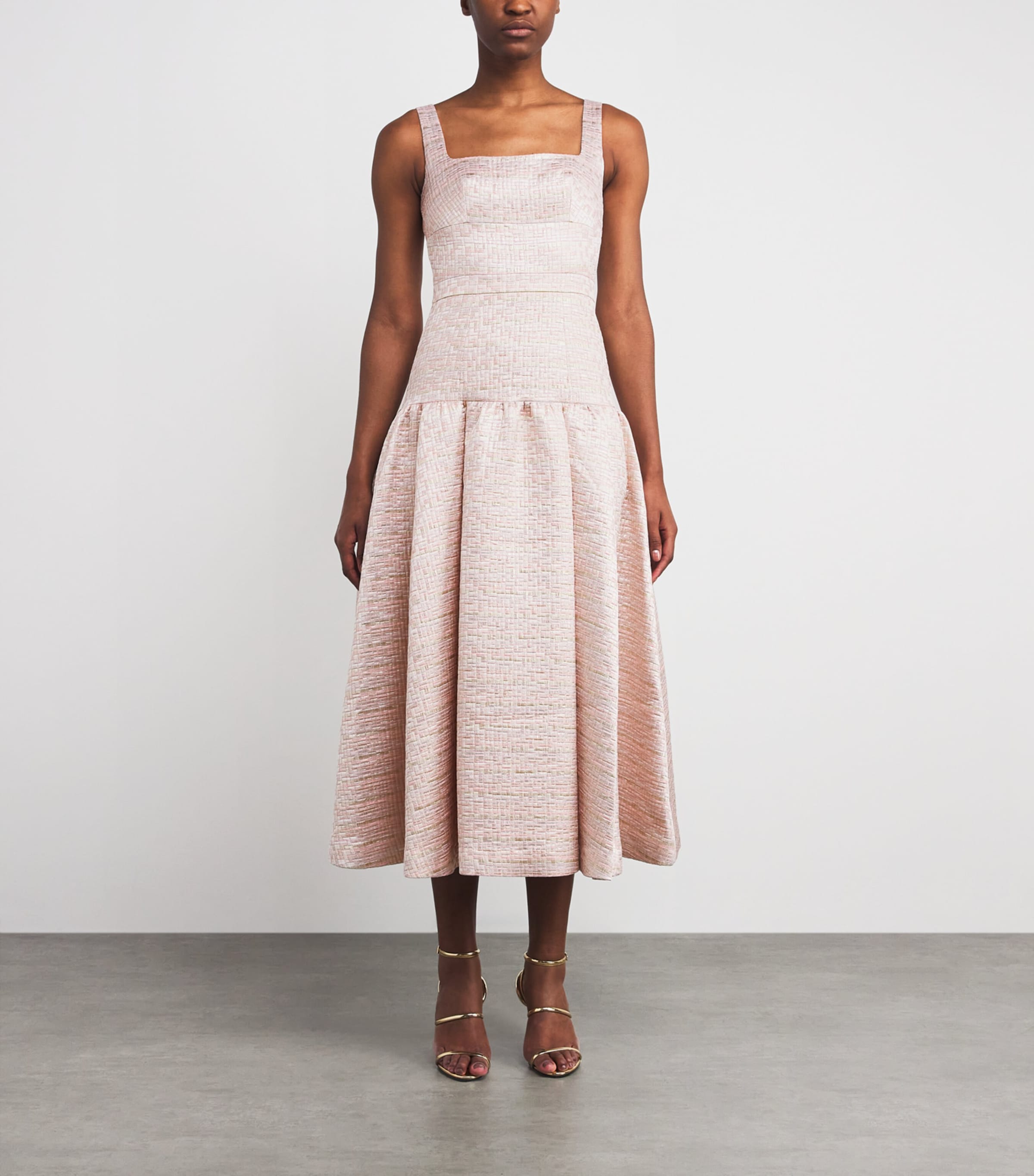 Sleeveless Norma Midi Dress PINK MULTI Image 3