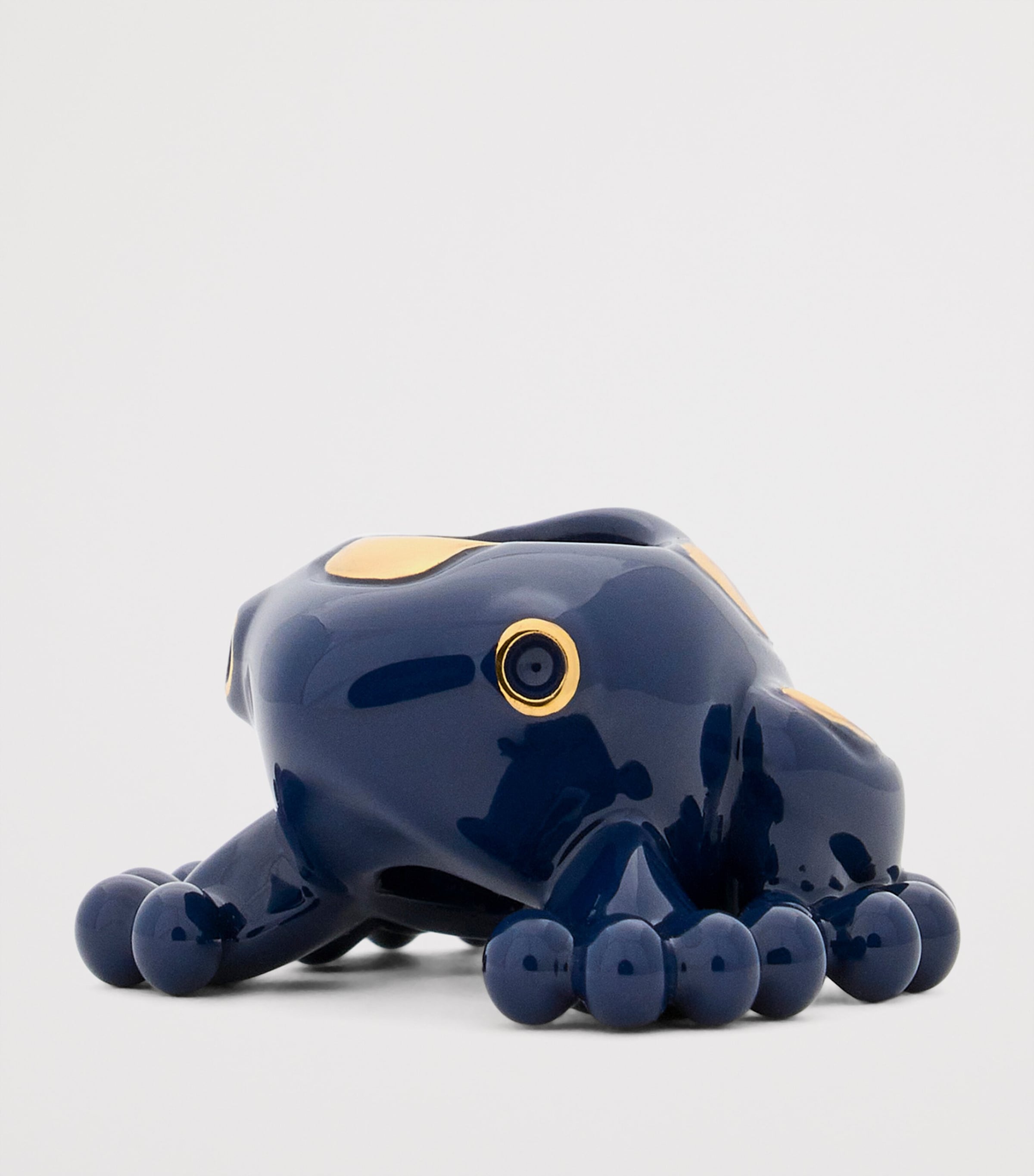 LOEWE x Paula's Ibiza Frog Dice Charm Navy/gold Image 2