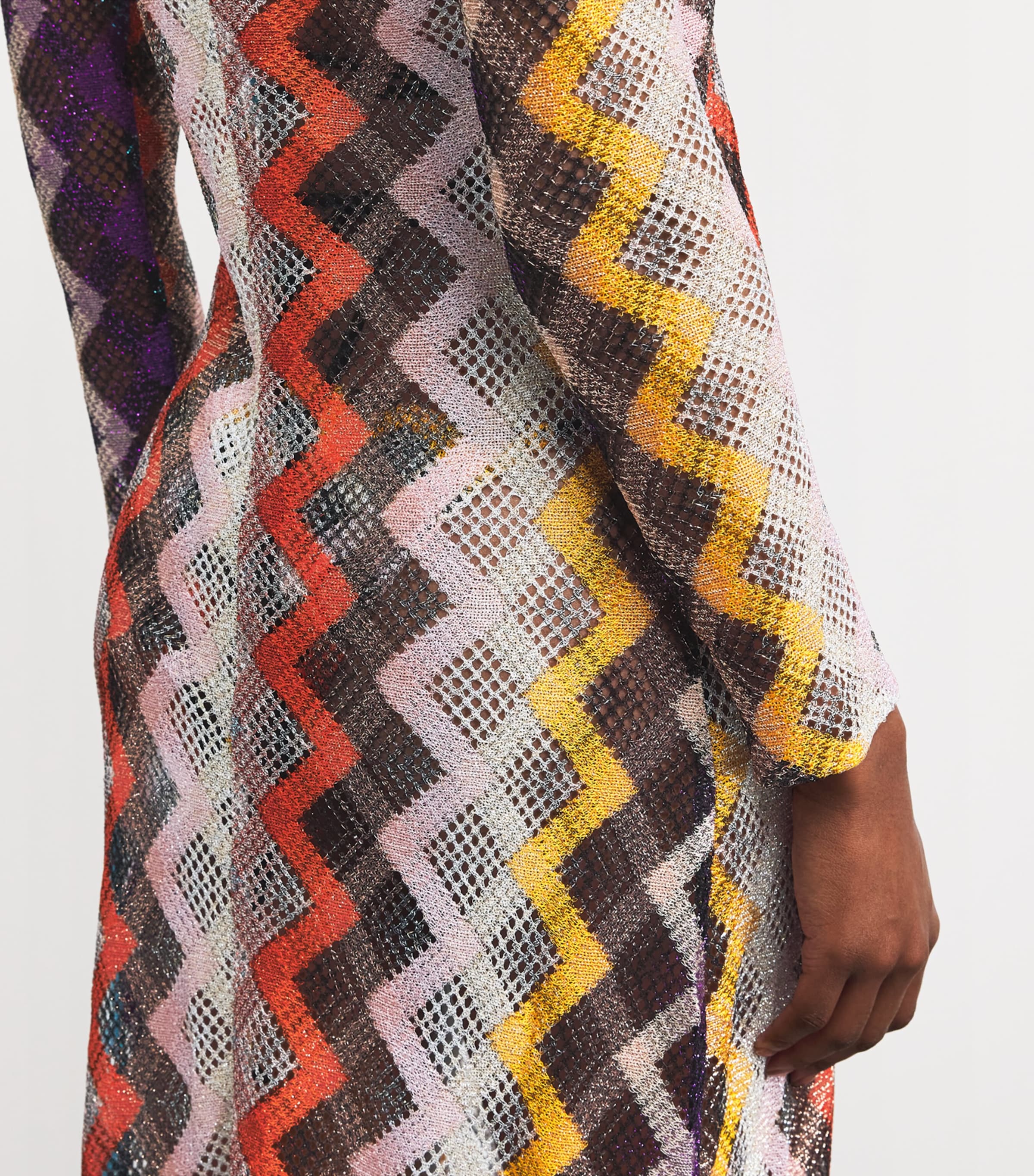 Ｍｉｓｓｏｎｉロングスリーブカーディガン Missoni Zigzag Longline Cardigan | Harrods US