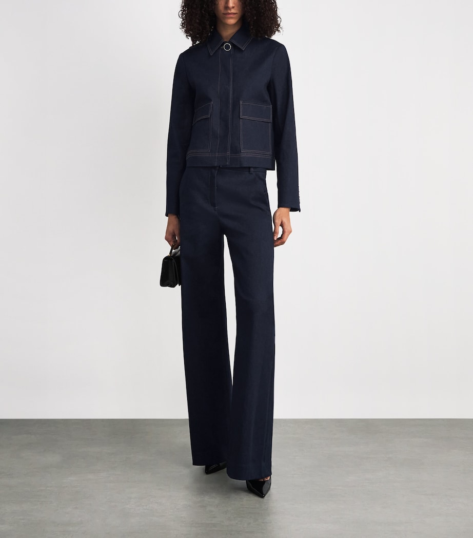 Denim Crue Wide-Leg Trousers B0214 MIDNIGHT WASH Image 2