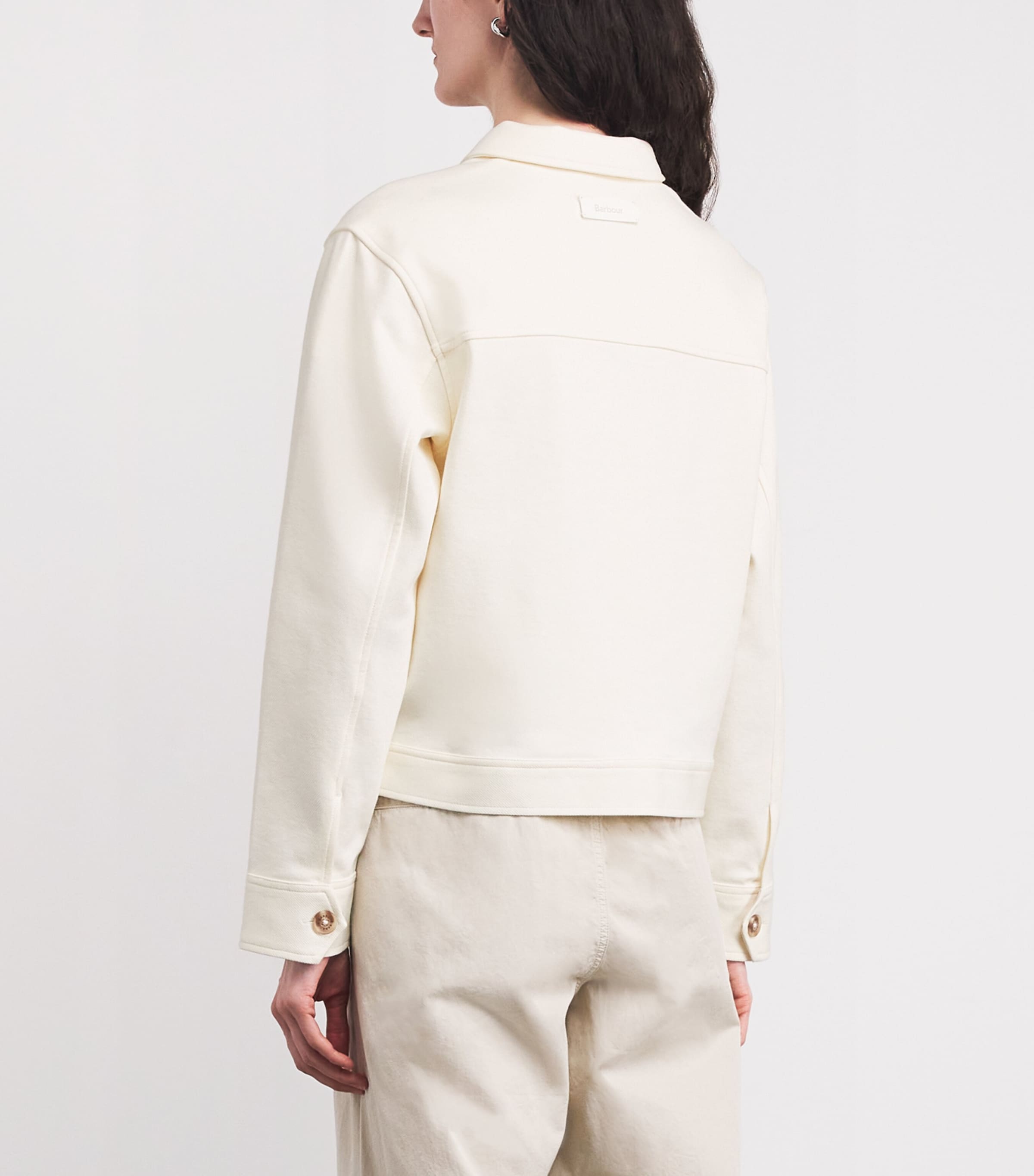 Stretch Cotton-Blend Kirby Overshirt ECRU Image 4