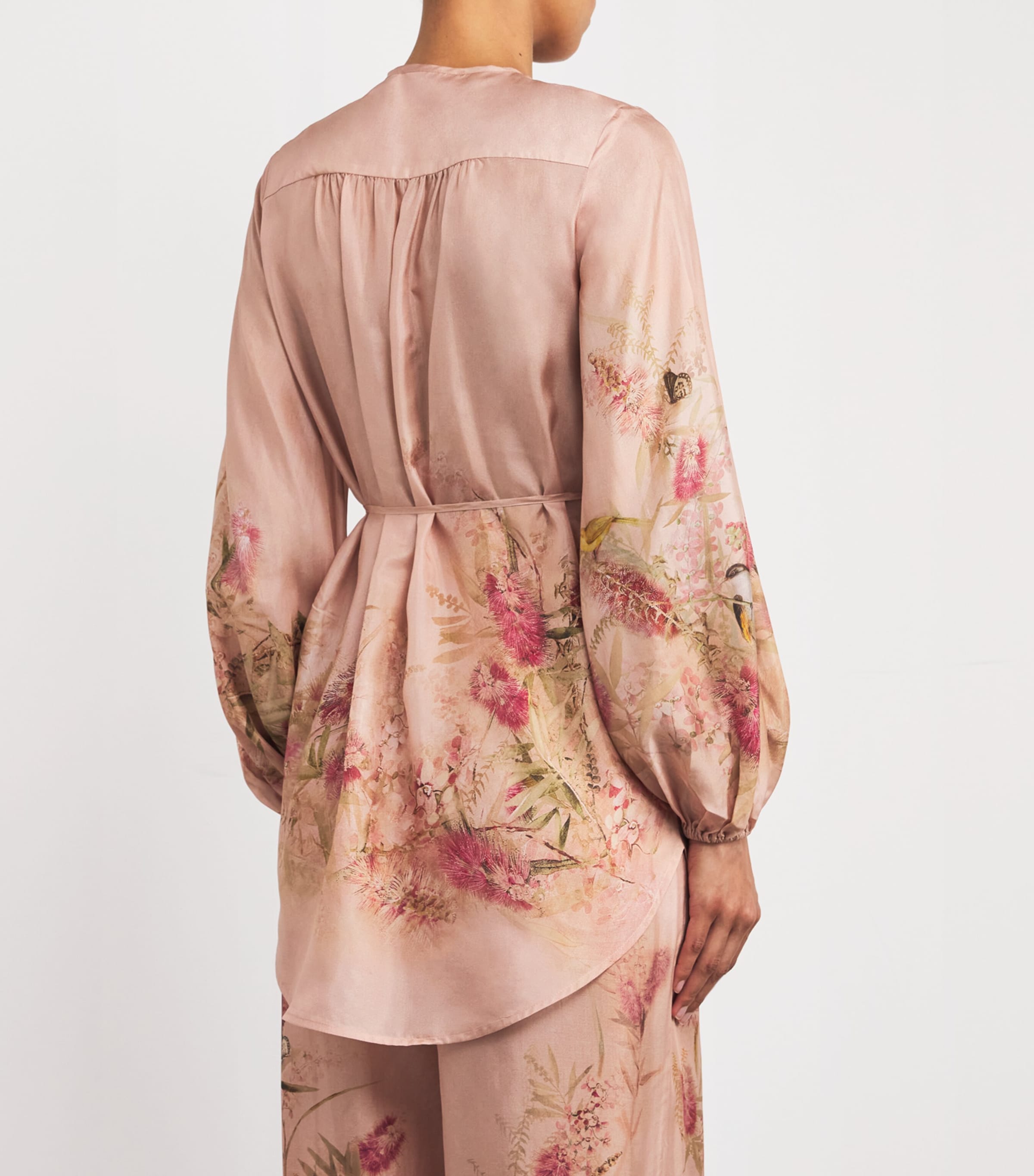 Zimmermann Silk Cascadian Tunic Top | Harrods US