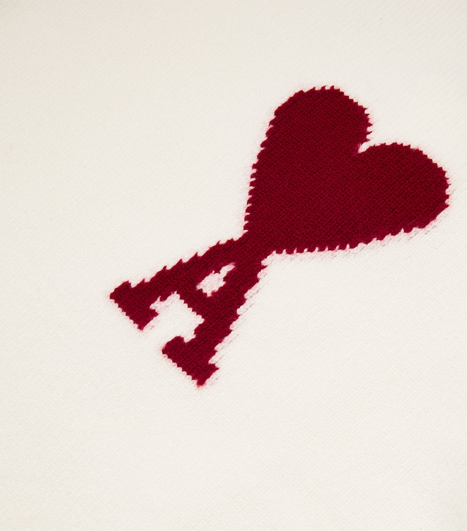 Wool Ami de Coeur Sweater OFF-WHITE/RED/154 Image 5