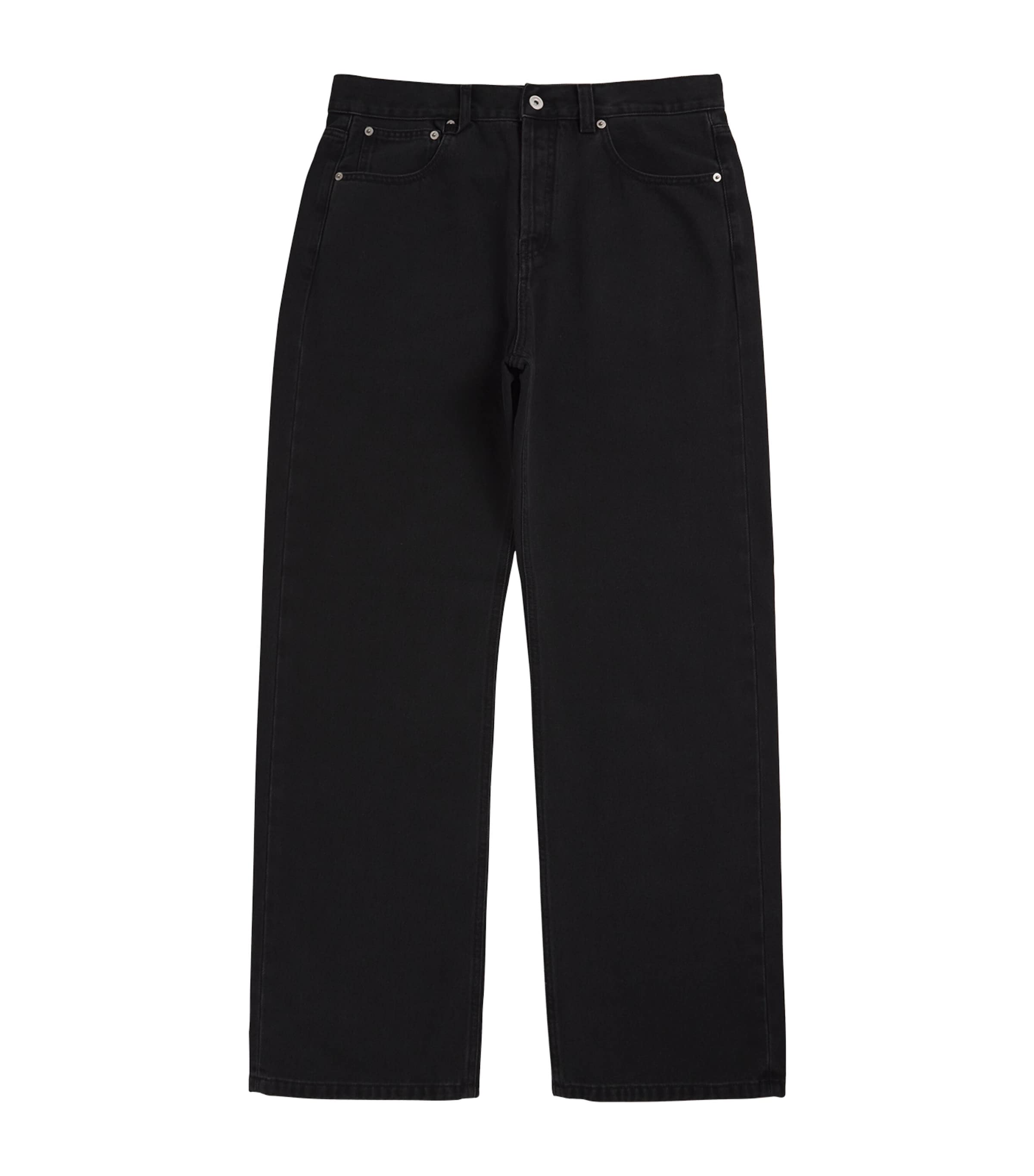 Jacquemus Le De Nîmes Droit Straight Jeans In Black